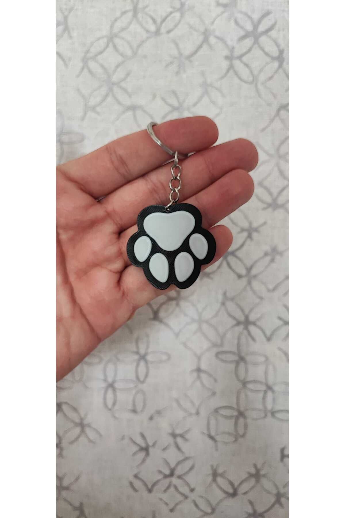 Özcan Toptan Tuhafiye Kedi Patisi Anahtarlık-çanta Aksesuarı (3 ADET)