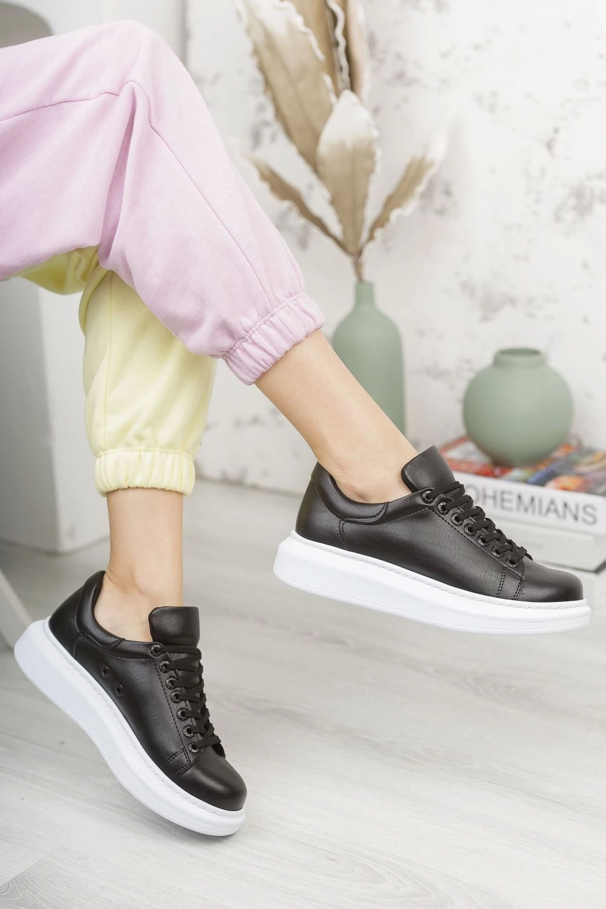 OurStyles CH257 CBT Estrella Kadın Ayakkabı SIYAH