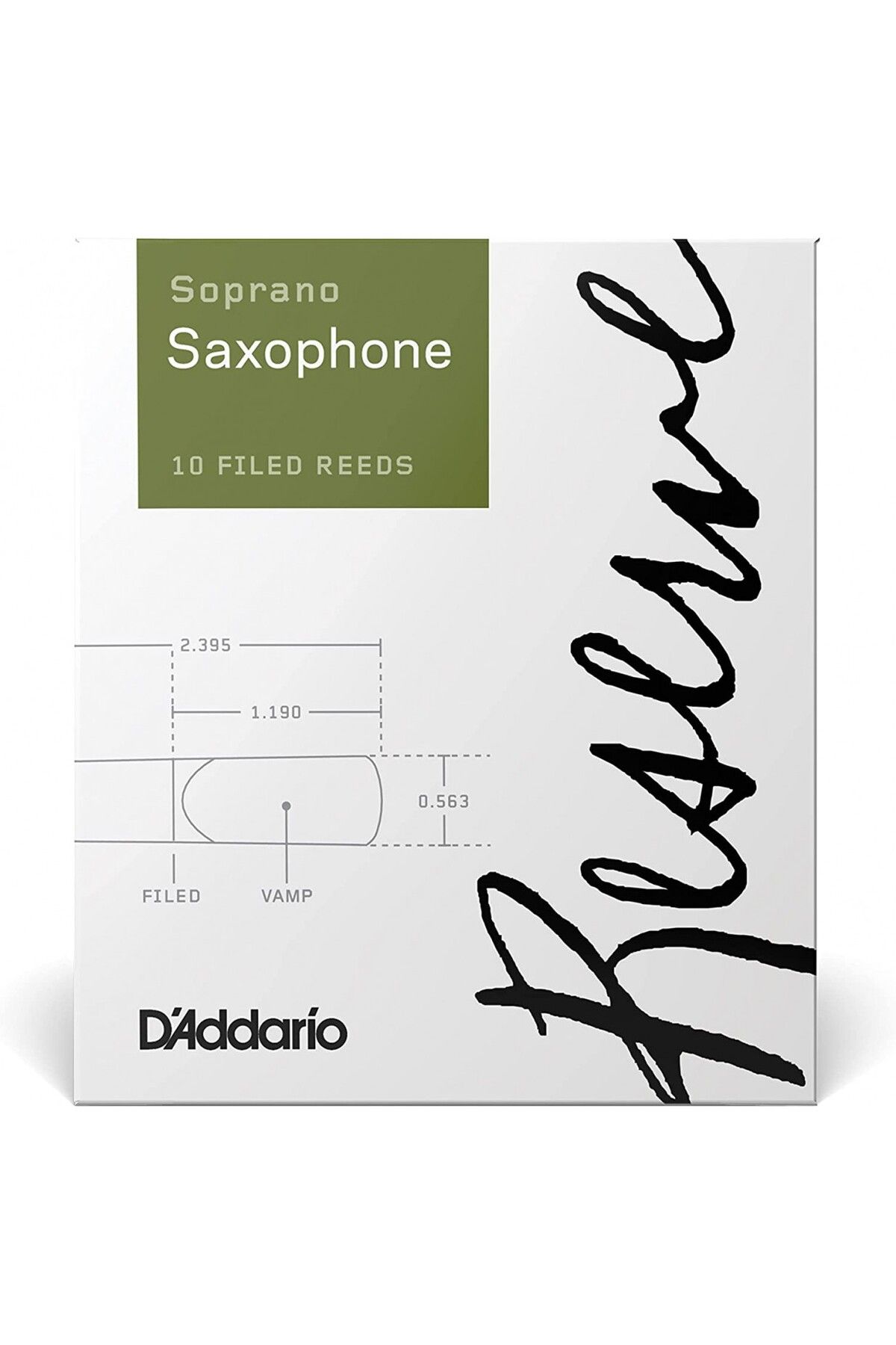 Daddario D'Addario Woodwinds Reserve DIR1020 Soprano Saksafon Kamışı No: 2