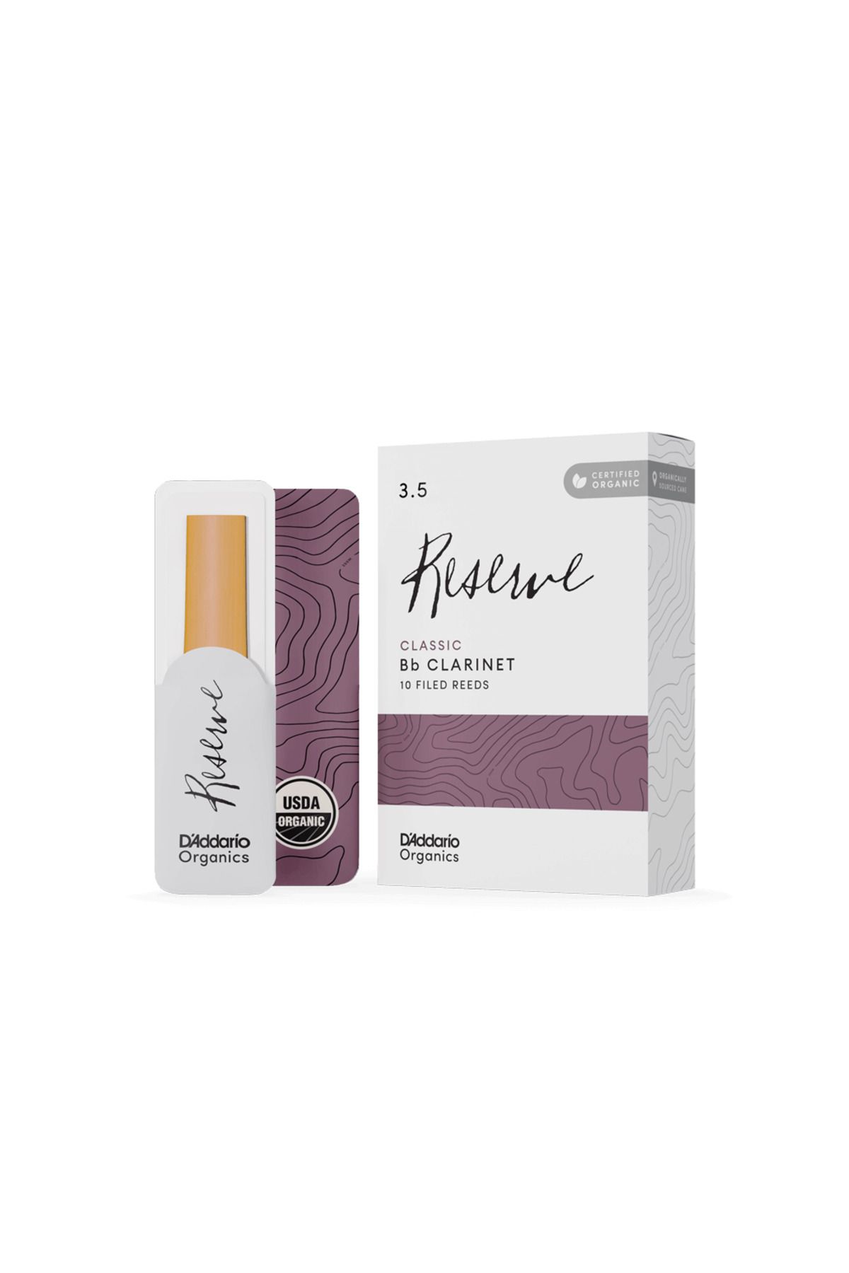 Daddario D'Addario Woodwinds Organic Reserve Classic ODCT1035 Sib Klarnet Kamışı No:3.5