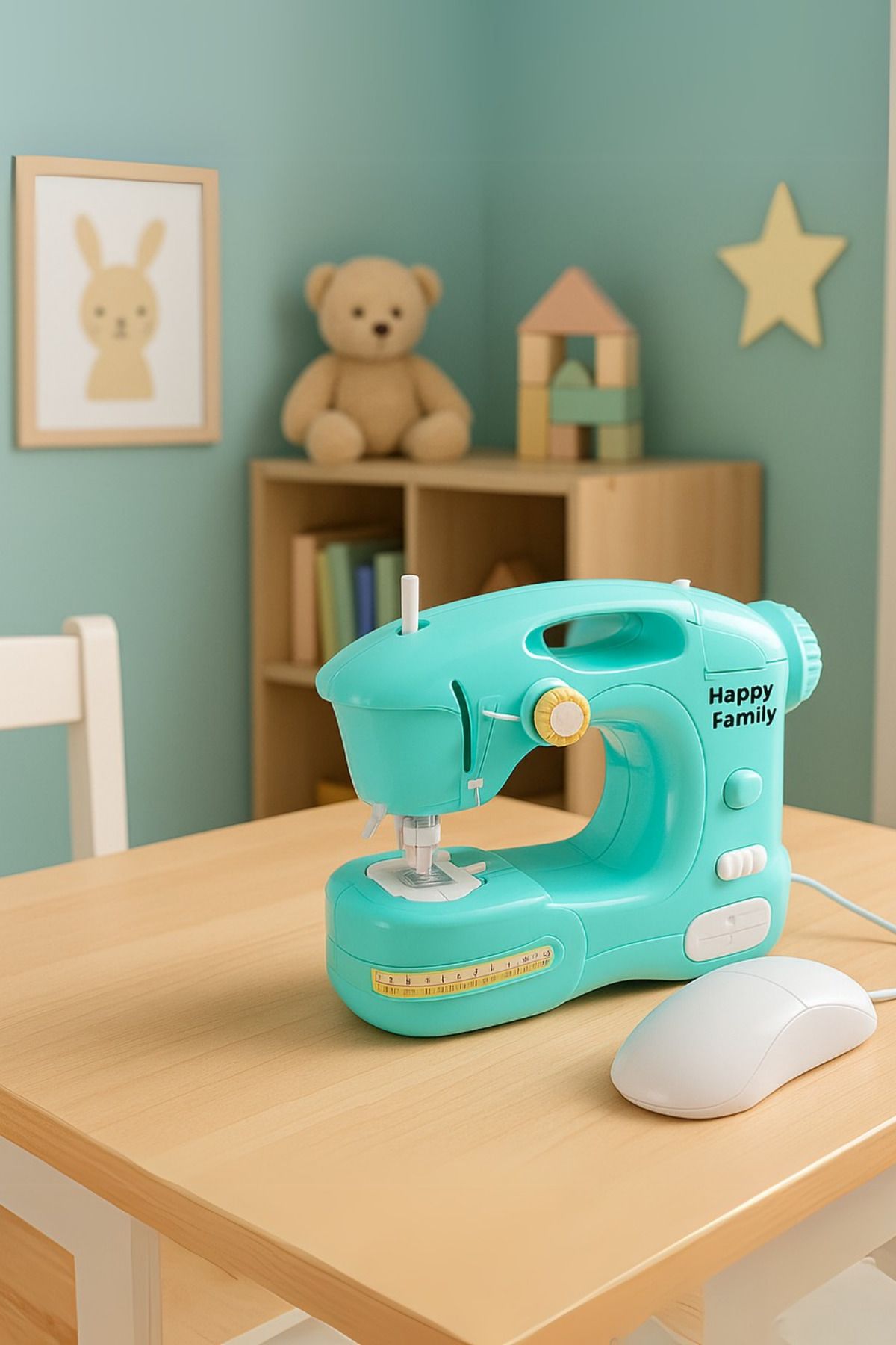 craftivio Pilli Sesli ve Işıklı Oyuncak Dikiş Makinesi