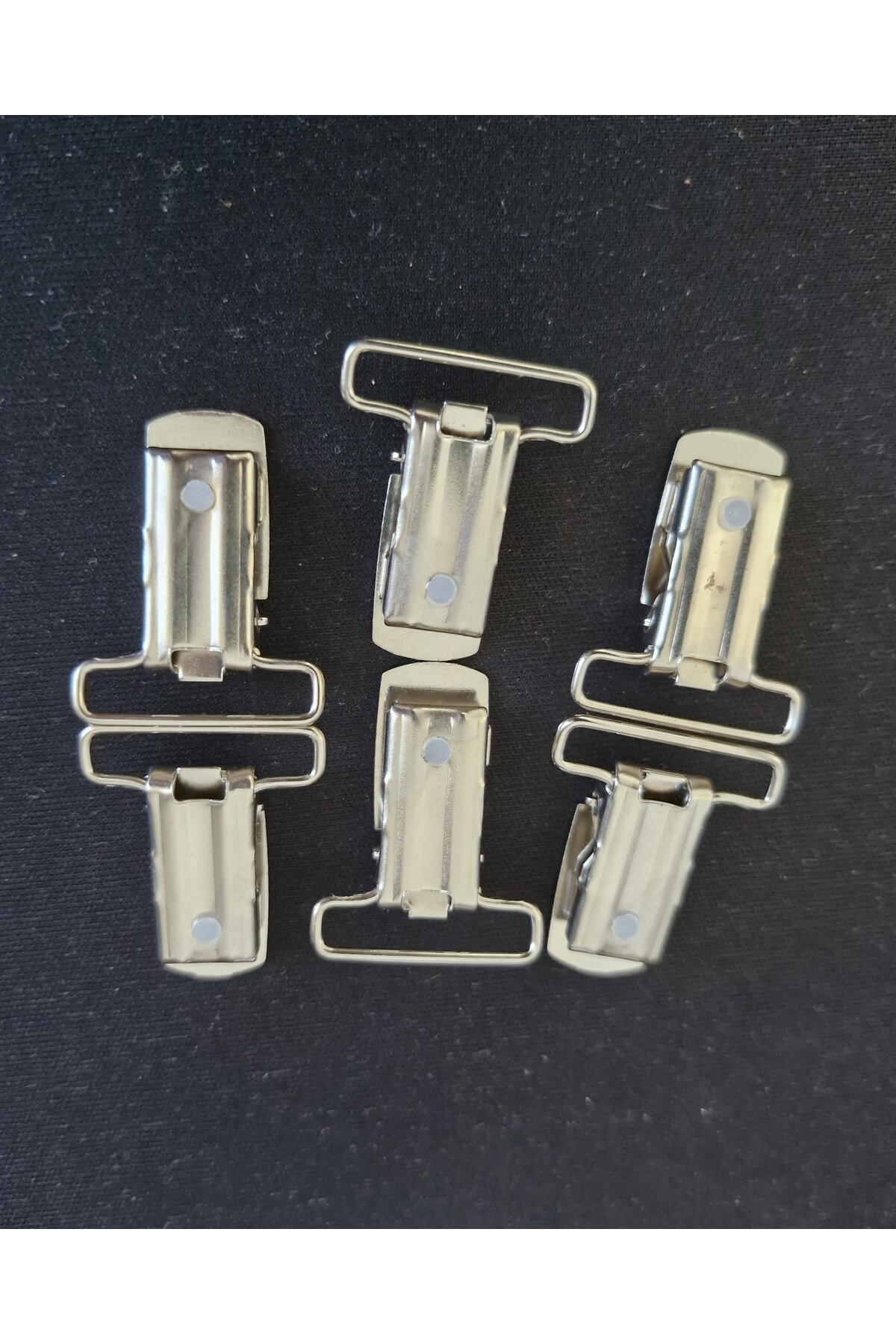 Naturalp Bebek Emzik Zincir Klipsi 6 Adet 2,5 cm , Metal Emzik  Klipsi Mandal , Metal Pantolon  Askısı Klipsi fotoğrafı 3 (önizleme)