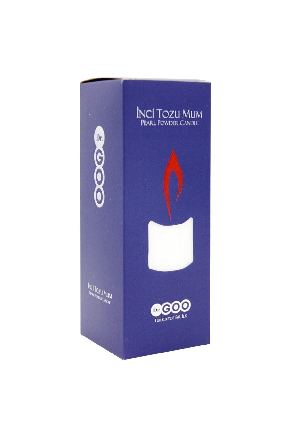 Saatistan Beyaz İnci Tozu Mum 300 gr, şık ve doğal dekoratif ürün.