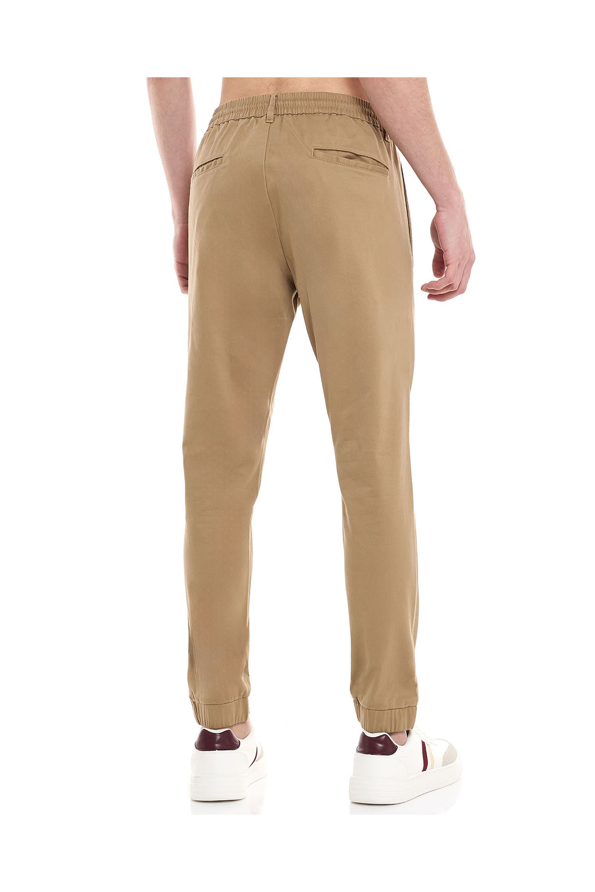 R&B-Solid Jogger Pants with Drawstring Waist 4