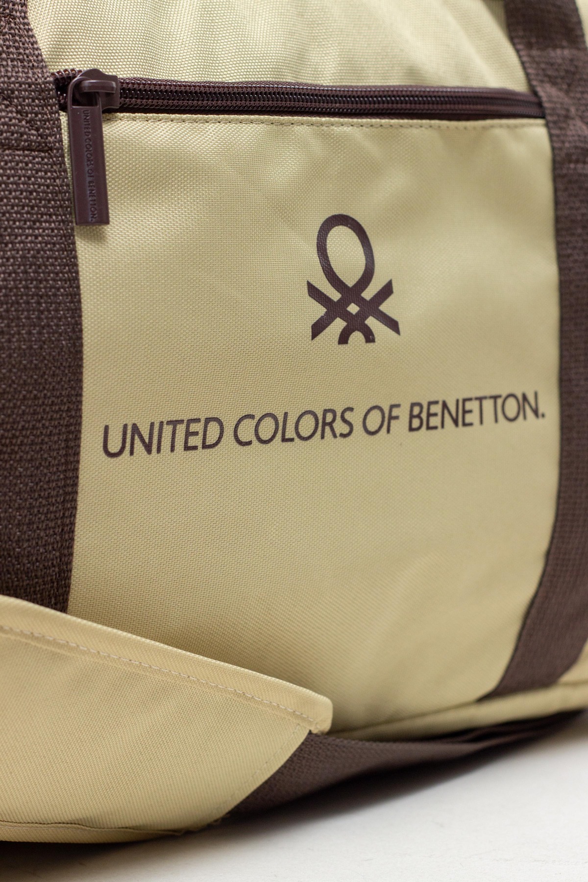 United Colors of Benetton Bej Unisex Omuz Askılı Seyahat El Valizi Spor Çantası 21064 görsel 7