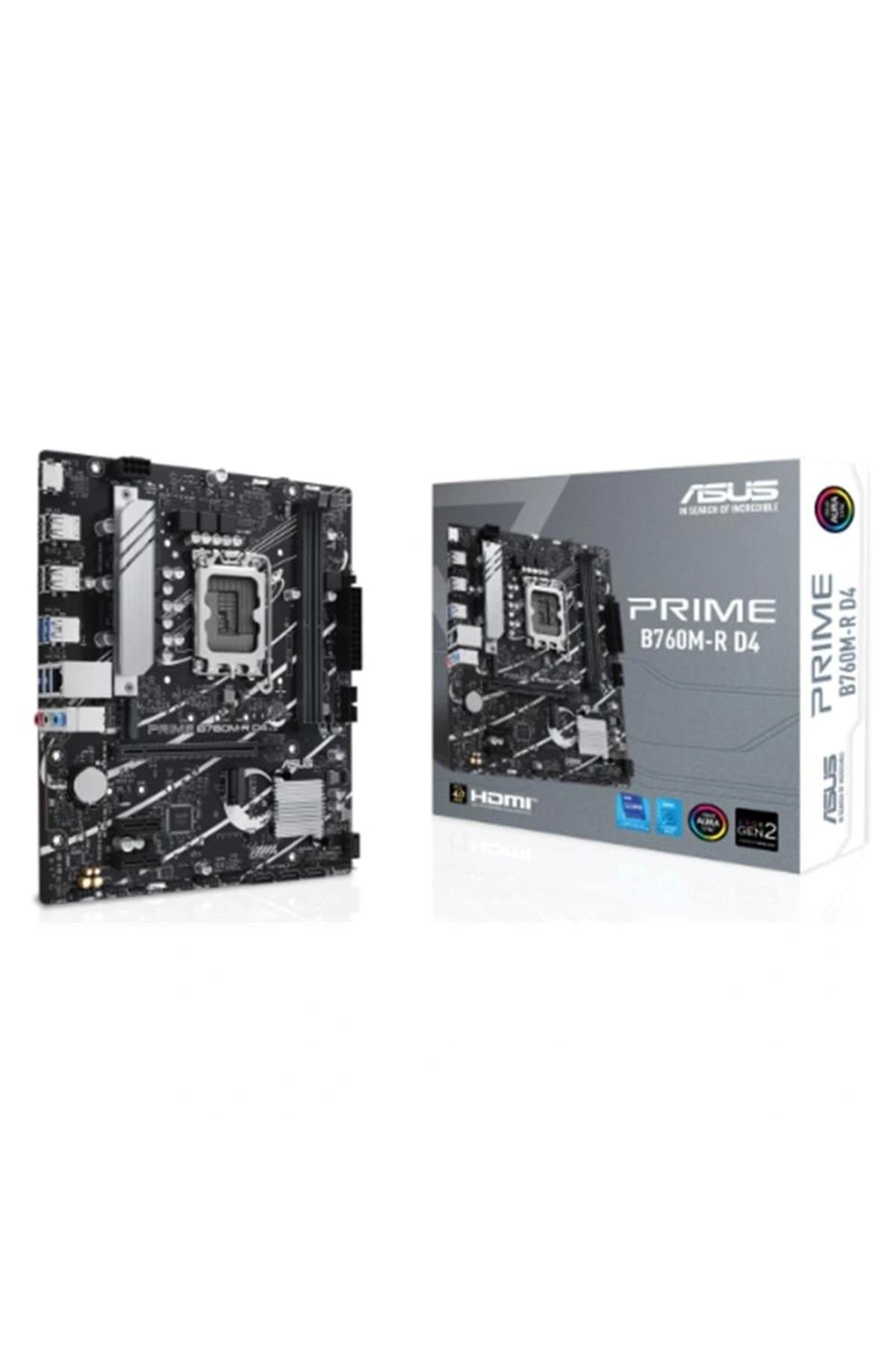 ShopNova ASUS PRIME B760M-R D4 DDR4 5333MHZ 1XHDMI 2XM.2 USB 3.2 MATX 1700P (12. / 13. VE 14. NESİL İŞLEMCİ İ