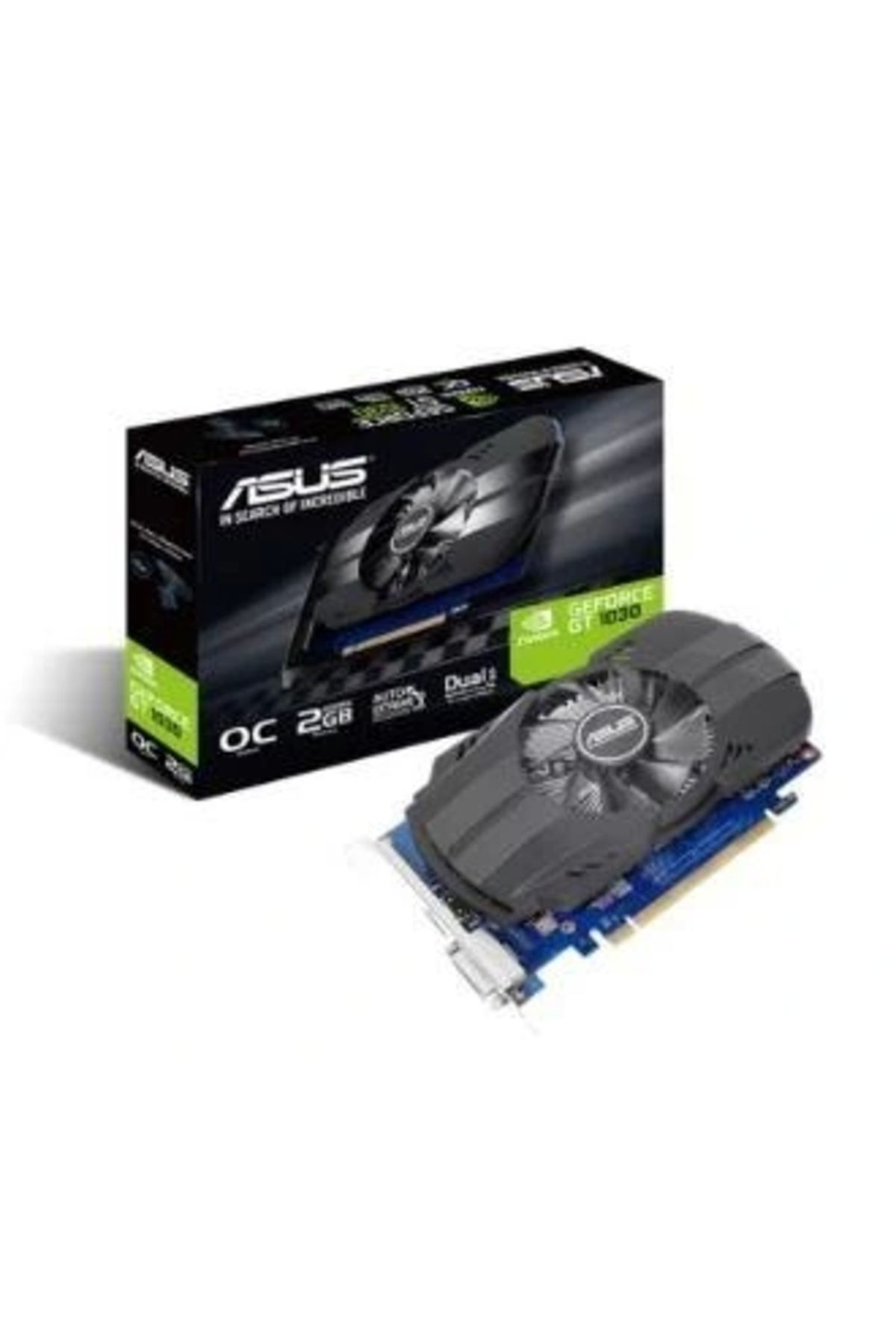 ShopNova ASUS GEFORCE PH-GT1030-O2G 2GB GDDR5 64BIT 1XHDMI 1XDVI EKRAN KARTI