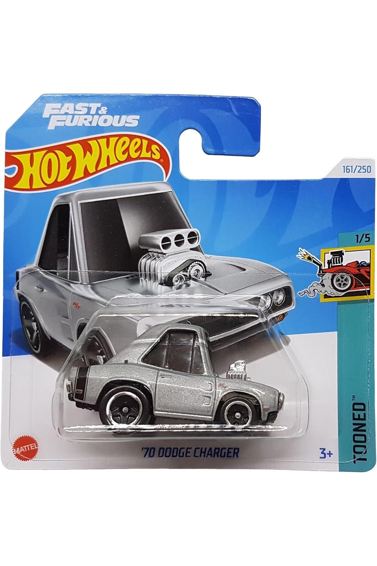 STOREMAX Wheels - ´70 Dodge Charger - Tooned 1/5 - HTD86 - Short Card - Fast & Furious - metalik gri -