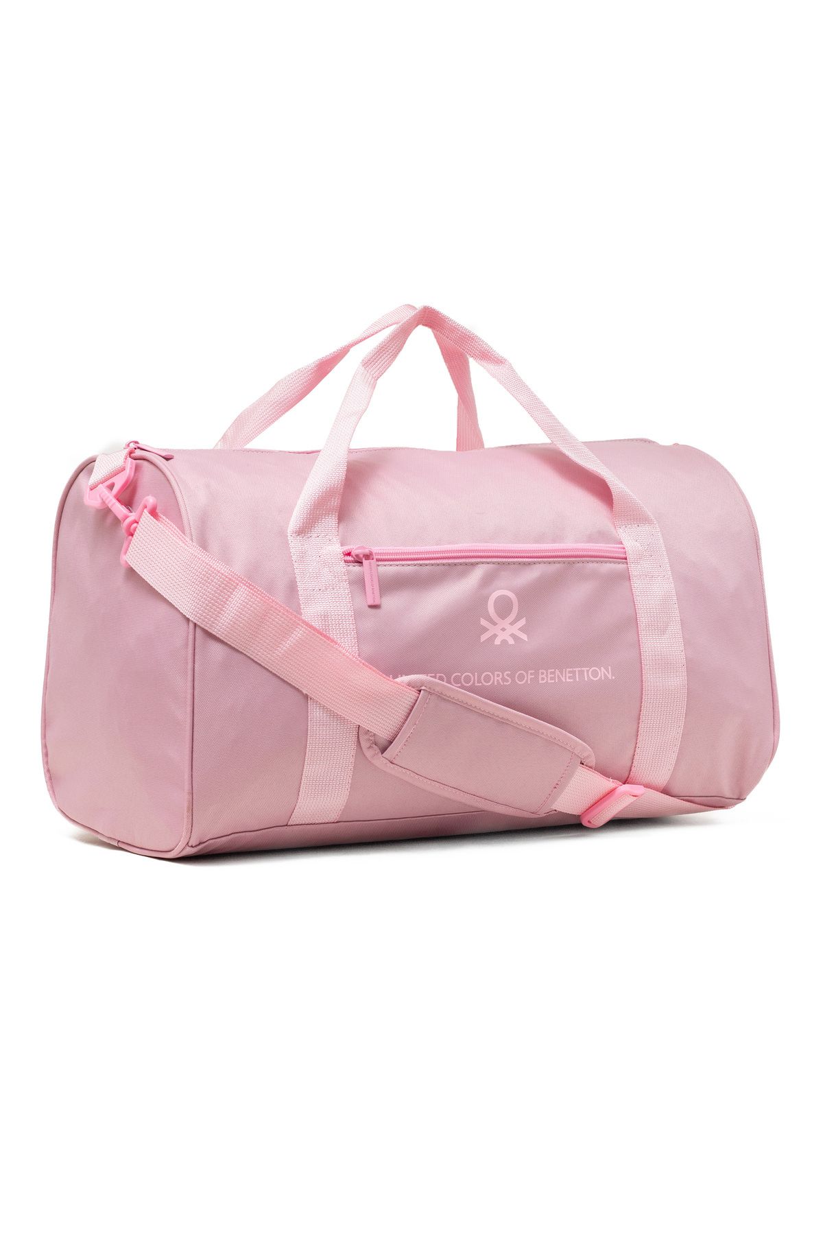 United Colors of Benetton Pembe Unisex Omuz Askılı Seyahat El Valizi Spor Çantası 21070