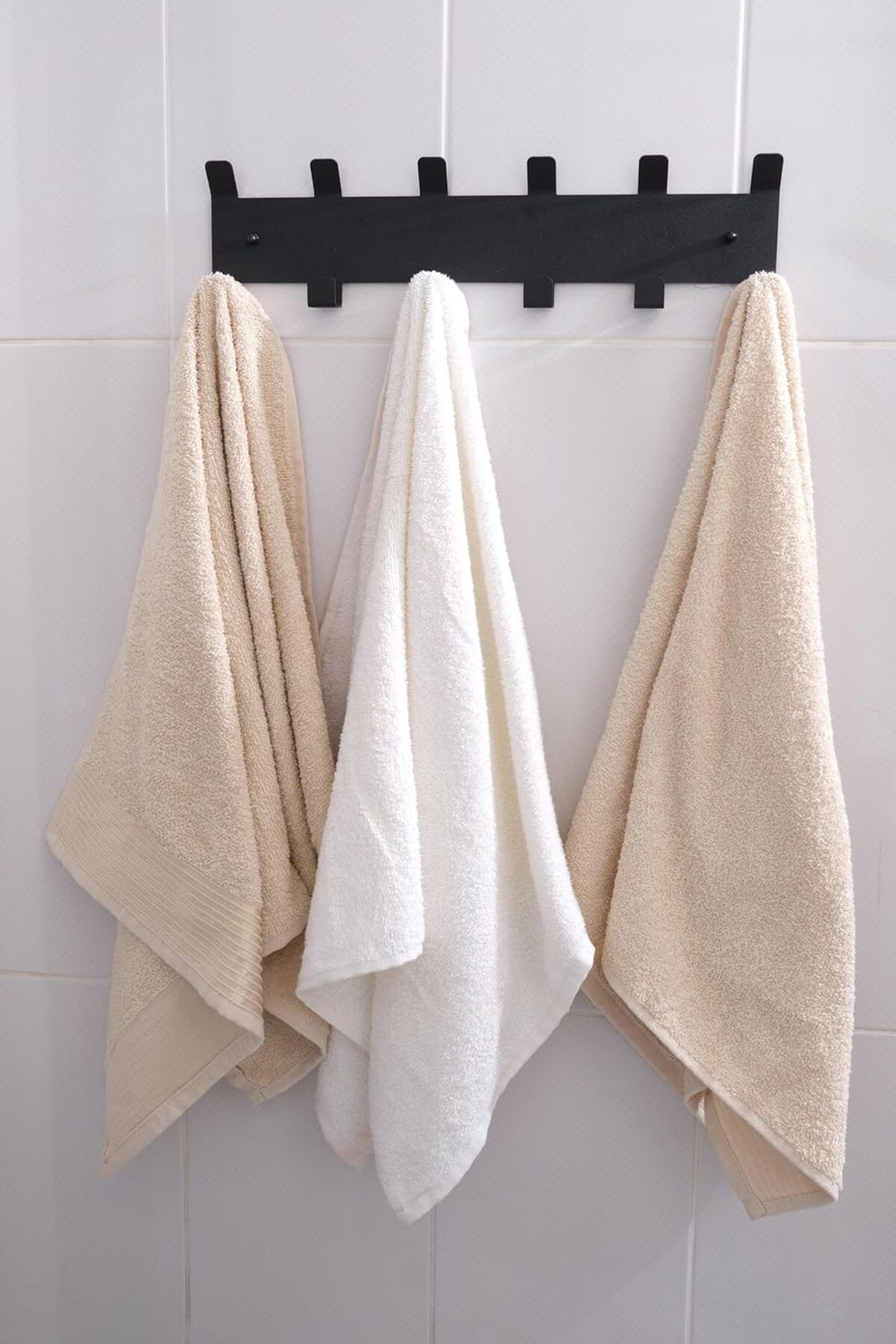 STOREMAX OZN Metal Siyah Amerikan Kapı Arkası Yapışkanlı Askılık Banyo Askılık ve Duvar Askısı MT8