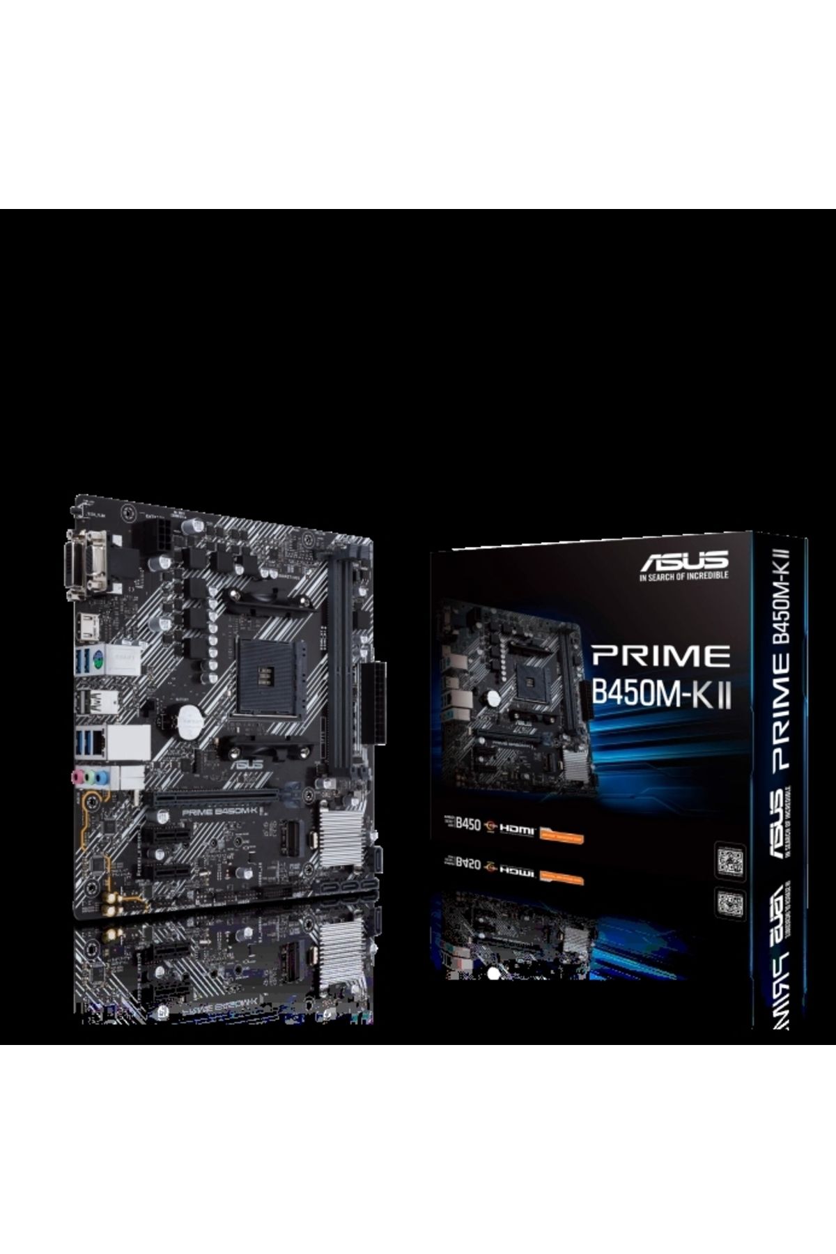 ShopNova ASUS PRIME B450M-K II DDR4 4400MHZ 1XVGA 1XHDMI 1XDVI 1XM.2 USB 3.2 MATX AM4 (2. VE 1.NESİL İŞLEMCİ