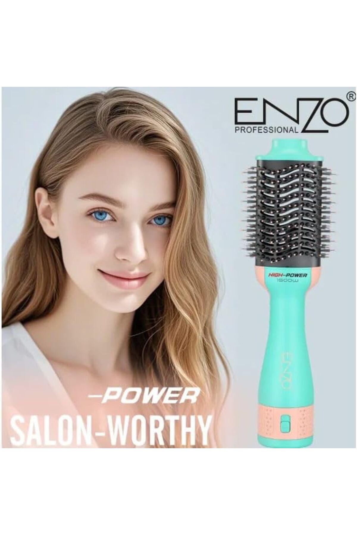 ENZO-EN-4134 3-in-1 Electric Styling Comb (Green Gold) - Intl Version 3