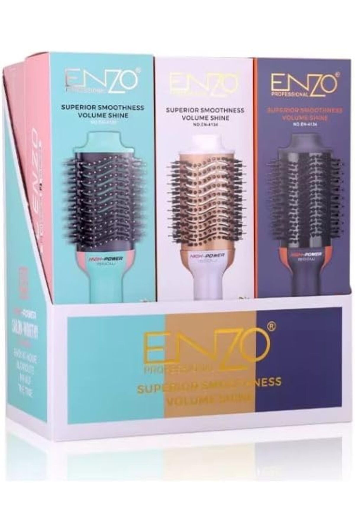 ENZO-EN-4134 3-in-1 Electric Styling Comb (Green Gold) - Intl Version 4