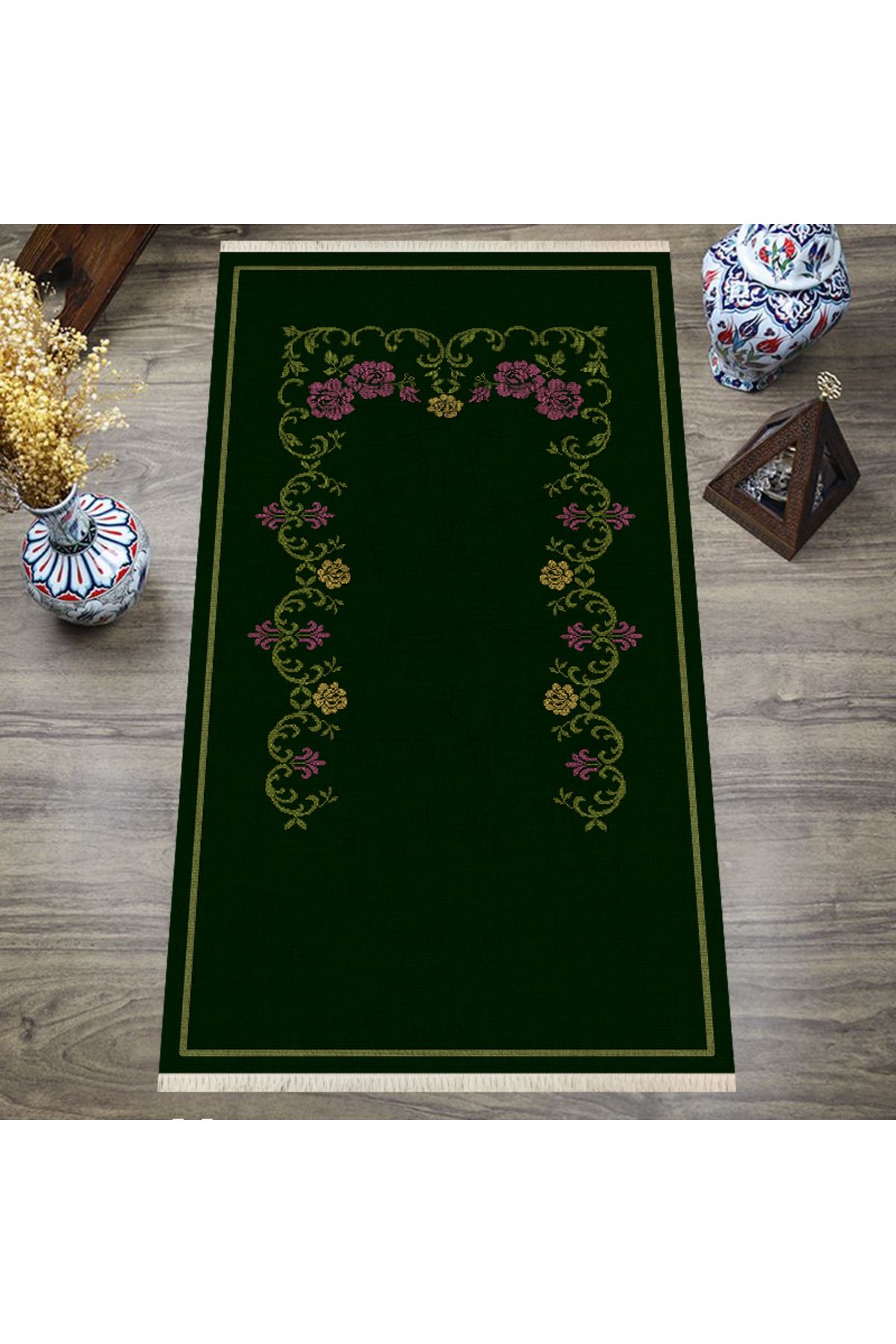 ROVİGO HOME Dijital Baskılı, Yıkanabilir, Yumuşak Dokulu Çocuk ve Yetişkin SECCADE S-DOT-SN-039