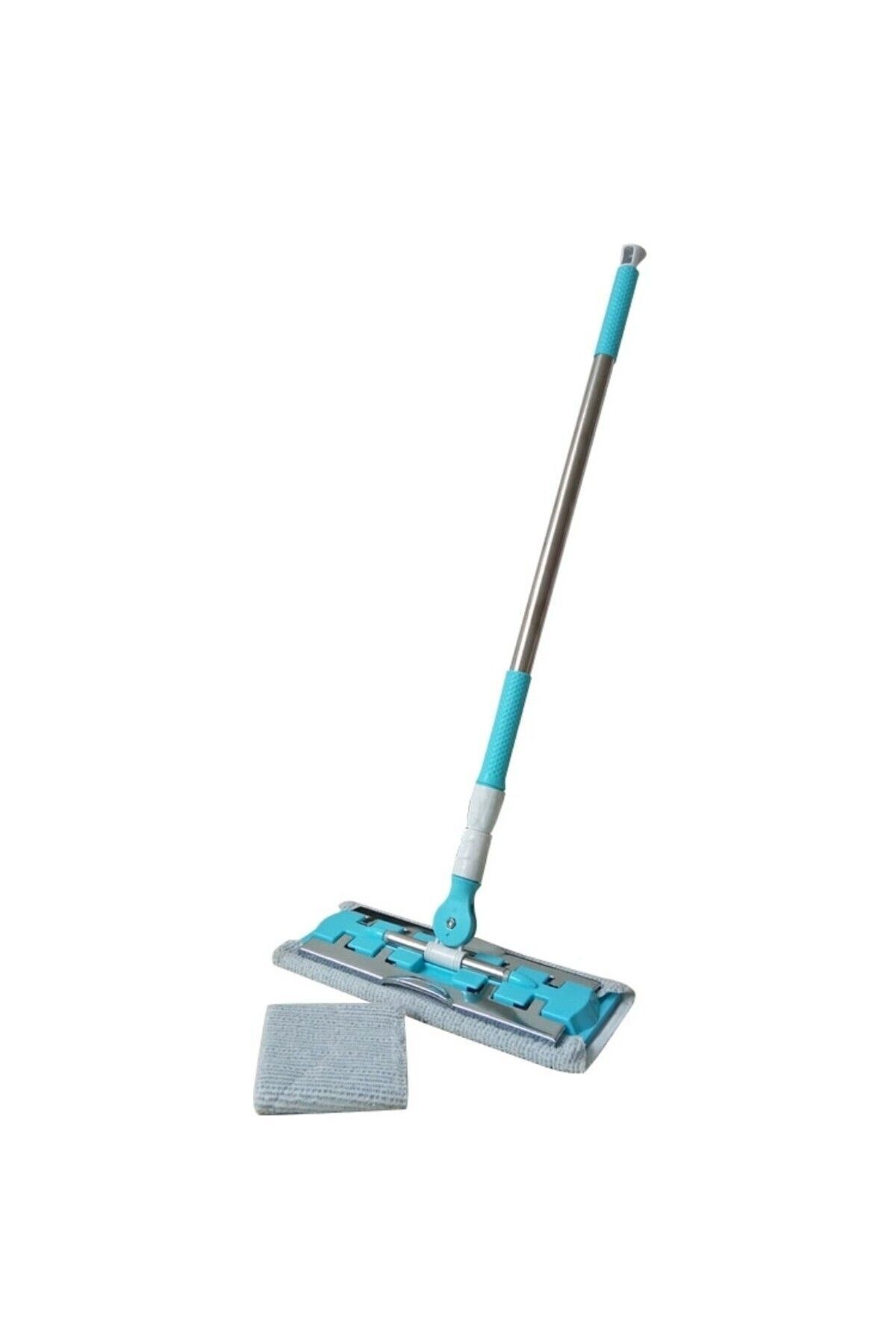 SOFT Mop Paspas Yedek Bezli Demir Mandallı Yer Duvar Fayans Cam Temizlik Mikrofiber 4 Mandallı