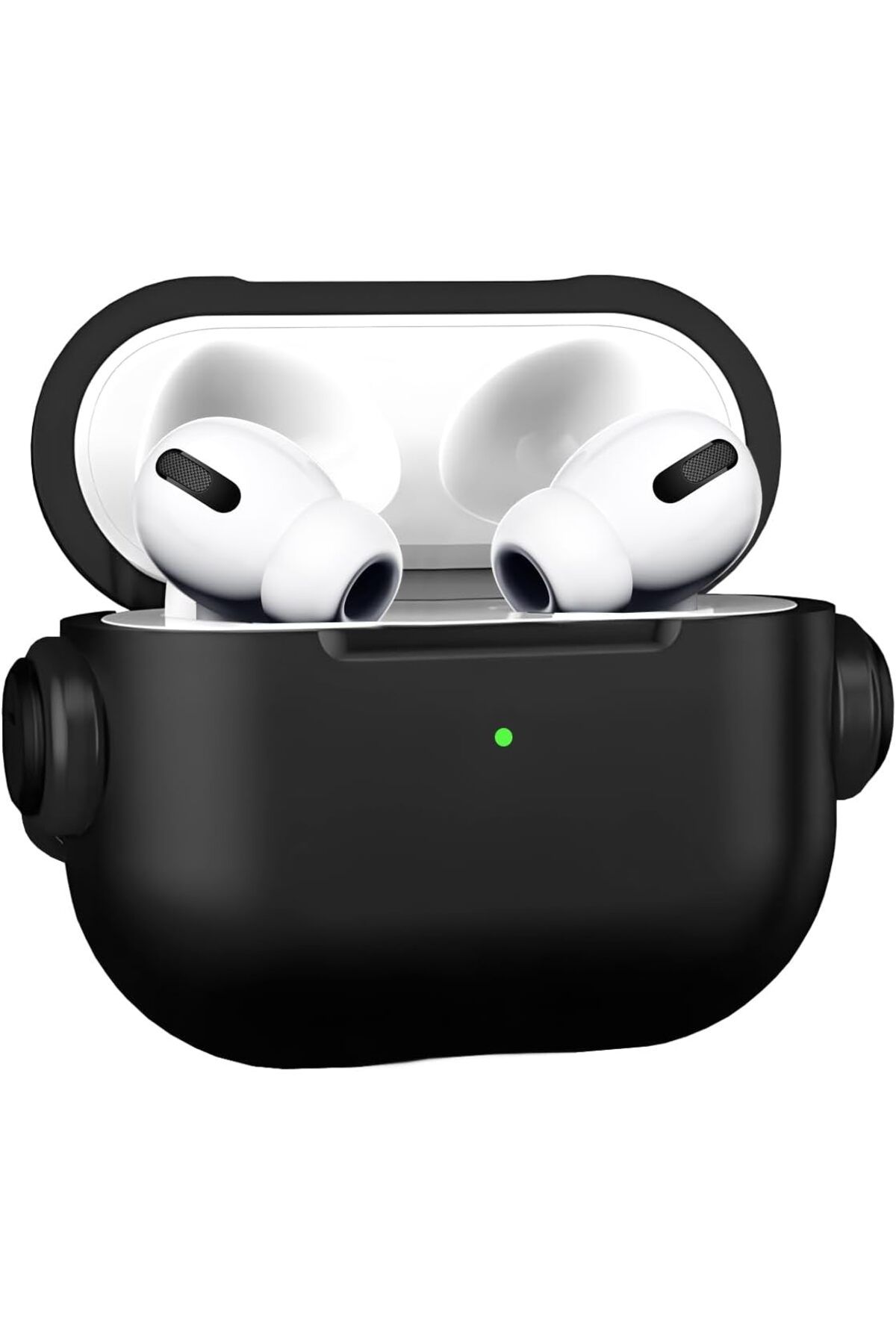 STOREMAX OZN LABS Airpods 4 Uyumlu DjPods Sert Malzemeli Dayanıklı Koruyucu Kilitli Kapak Askı Aparatlı K