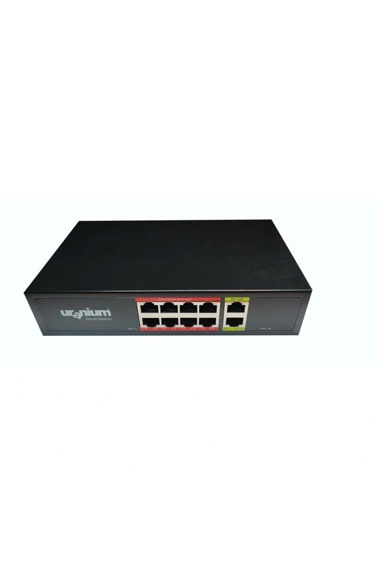 ShopNova URANIUM POE-G8002-96W 8 PORT GIGABIT + 2 PORT GIGABIT RJ45 UPLINK POE SWITCH (REALTEK CHIPSET)