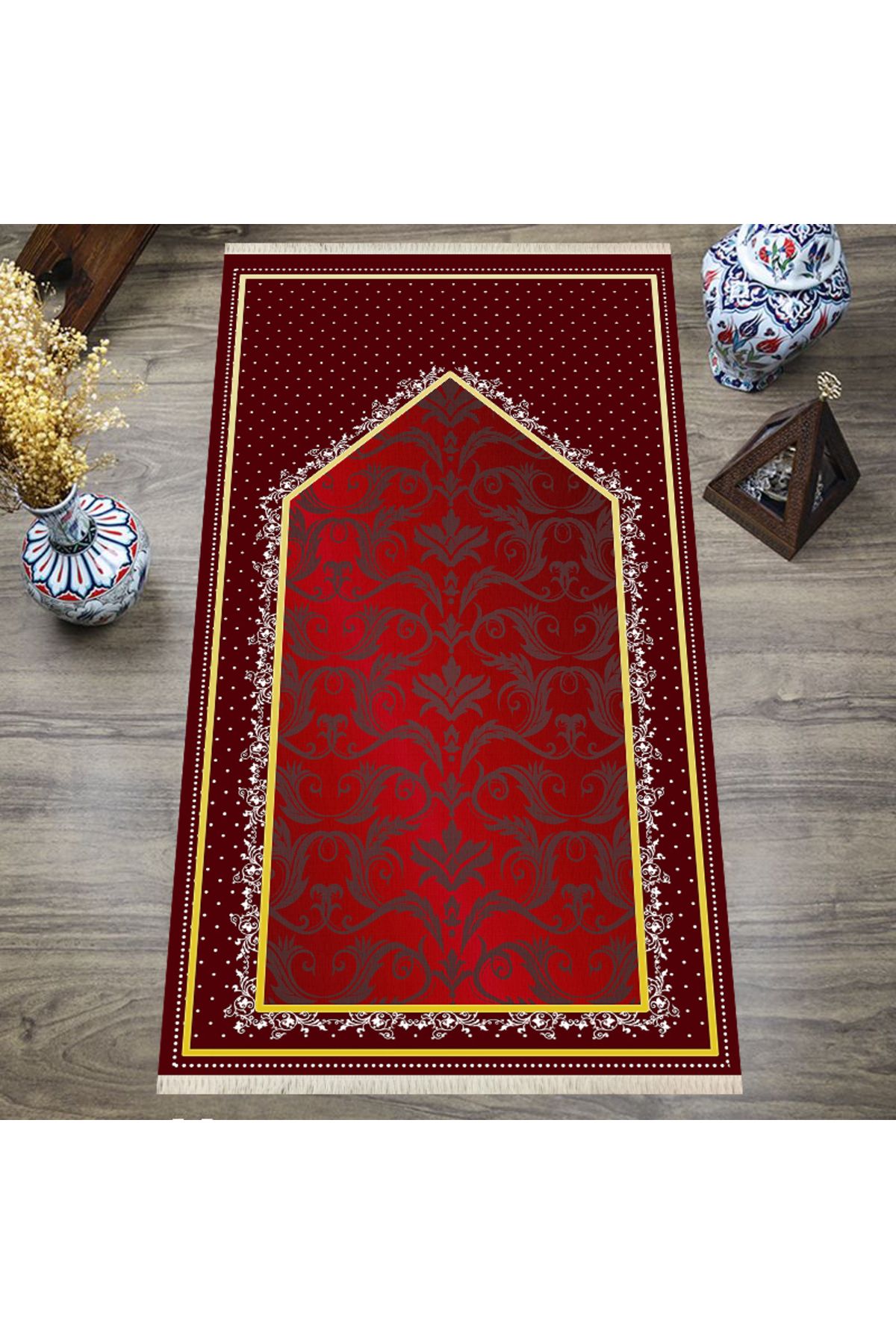 ROVİGO HOME Dijital Baskılı, Yıkanabilir, Yumuşak Dokulu Çocuk ve Yetişkin SECCADE S-DOT-SN-049