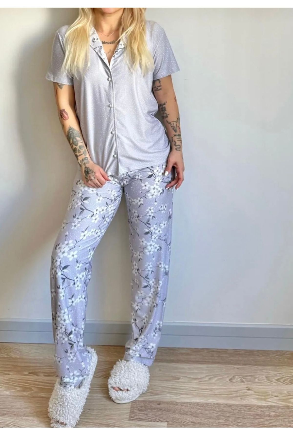 Butik Çiçekli pijama