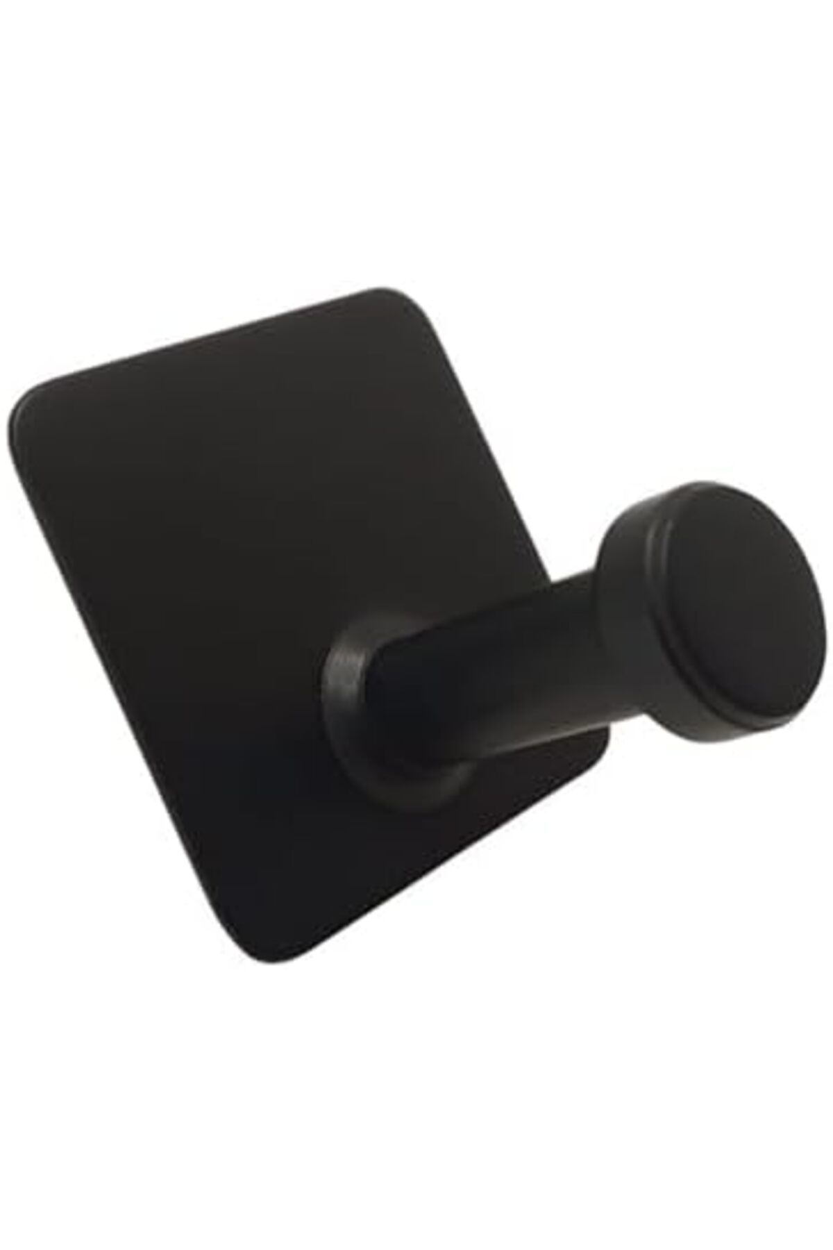 STOREMAX Yapışkanlı Havlu Bornoz Banyo Askılık Mantar Tekli Mat Siyah 4 Lü Paket TrendBazaar 1057563
