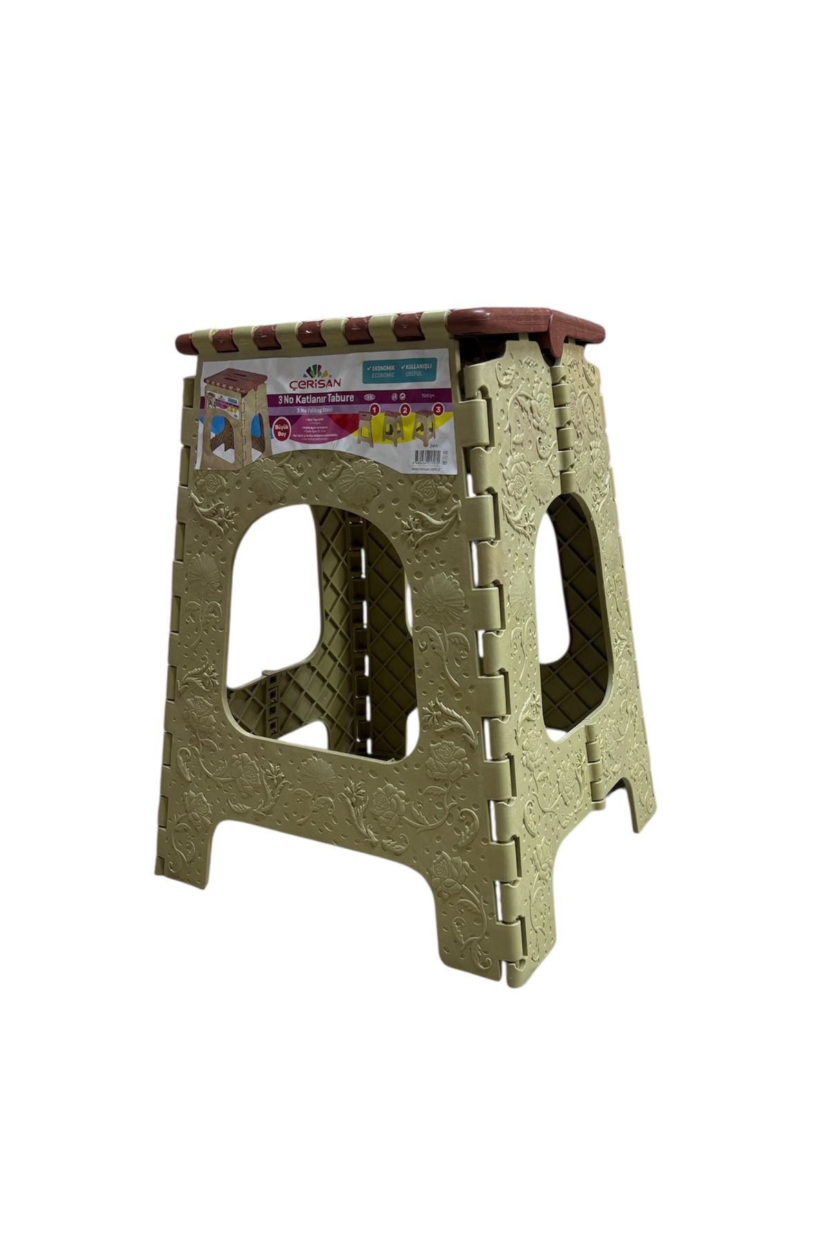 Prlk toys Çerisan plastik büyük boy katlanır tabure