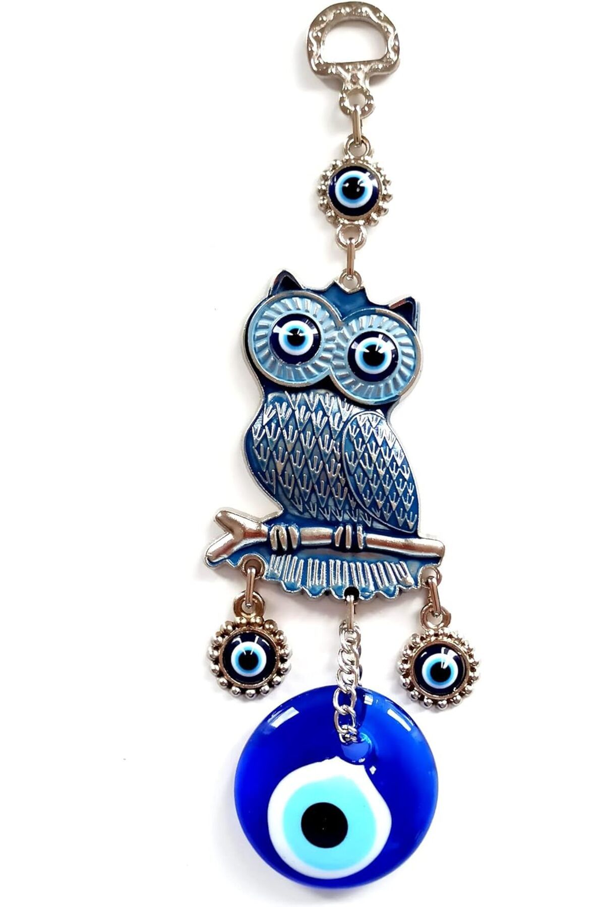 LUXE Boncuklu Baykuş Lacivert Mini Duvar Süsü LXSHP 1055529