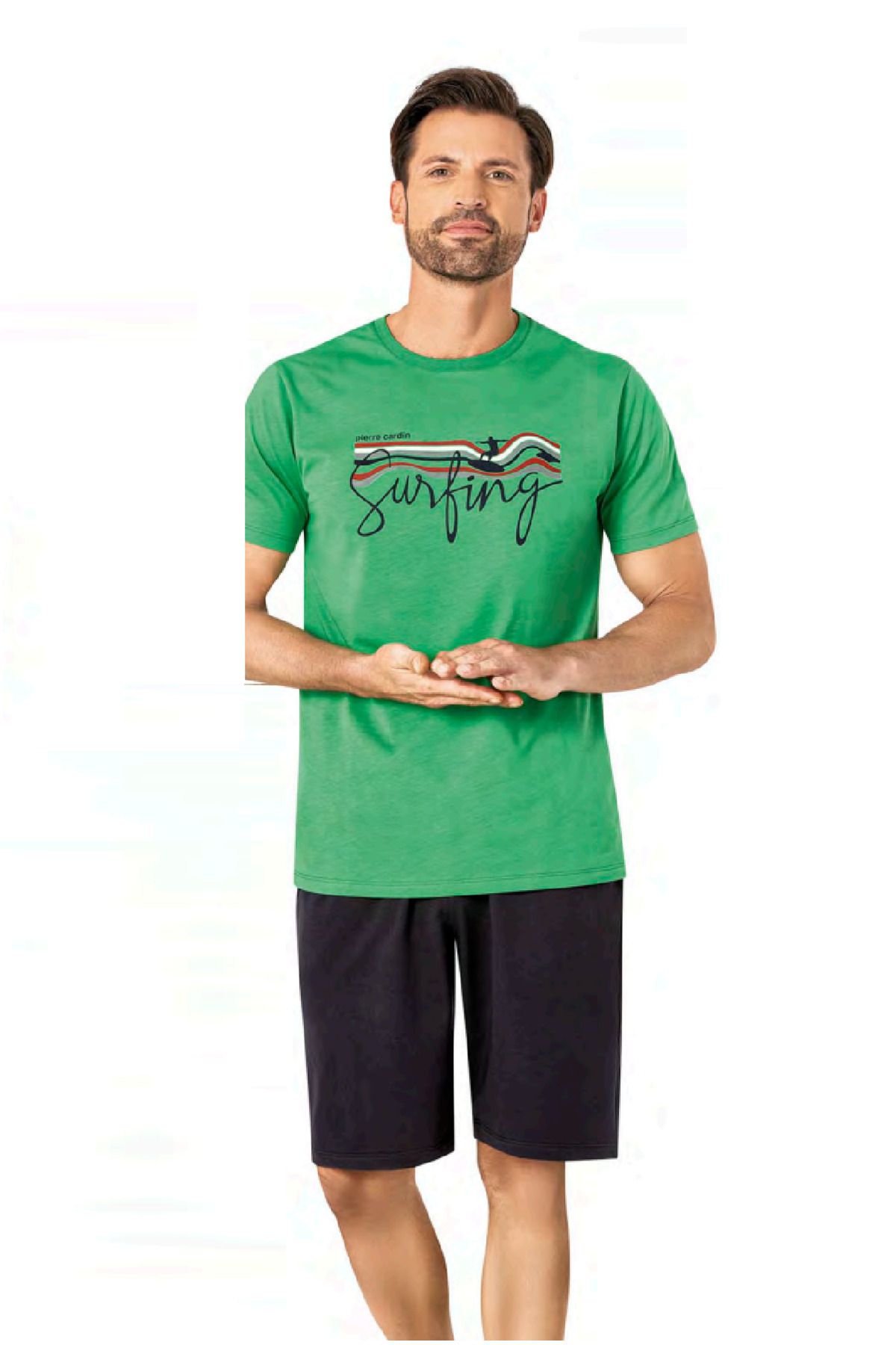 Pierre Cardin Erkek Şort Pijama Takımı 6073