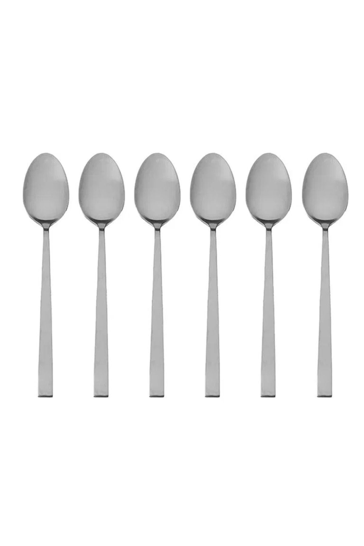 Porland Titanyum Mat Silver Çay Kaşığı 11cm 6 adet