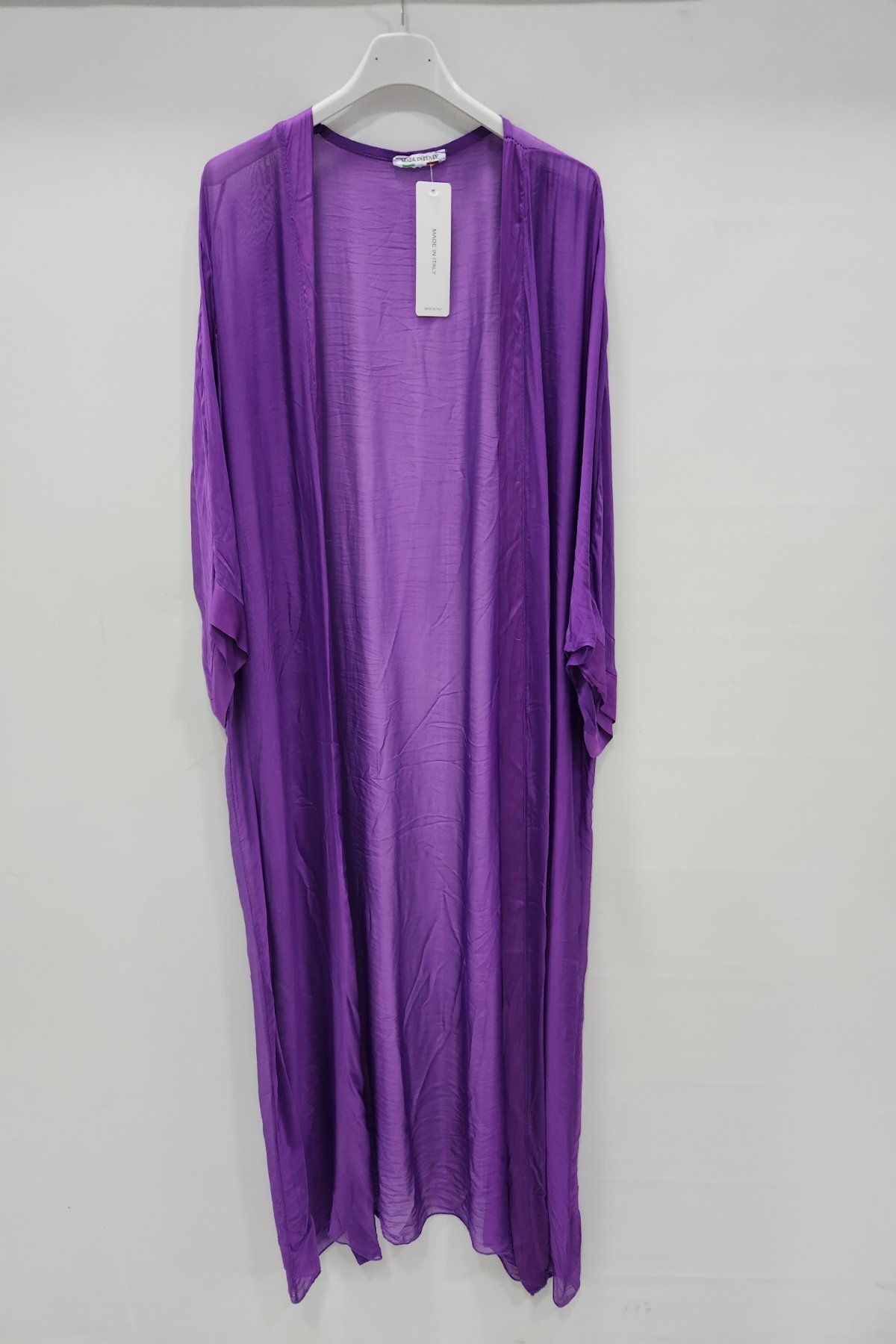Luisido Kadın Mor İtalyan İpek Kaftan