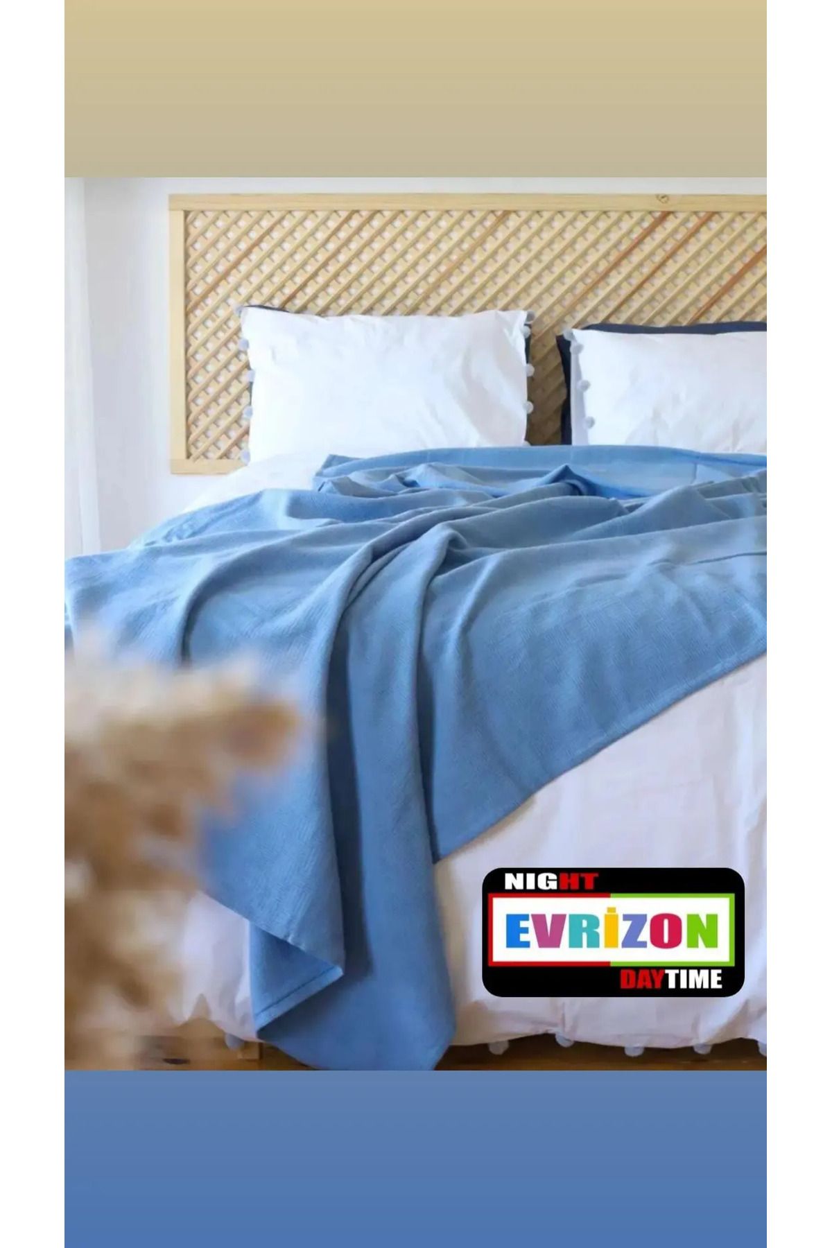 EVRİZON Tek Kişilik Dama Desenli Pike 160 X 220