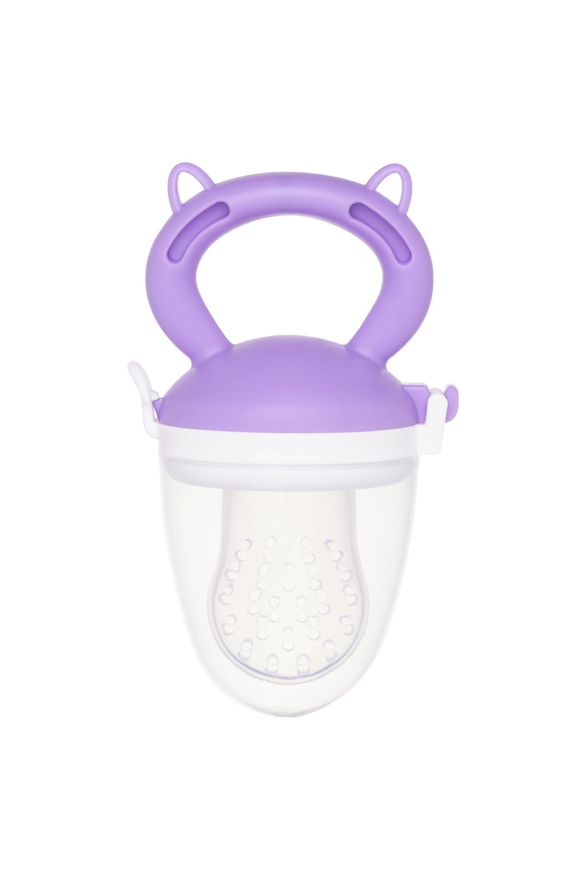 Hanymish Bebekler Için Doğal Delikli Tasarımlı Meyve Süzgeci Emziği Mor fotoğrafı 2 (önizleme)