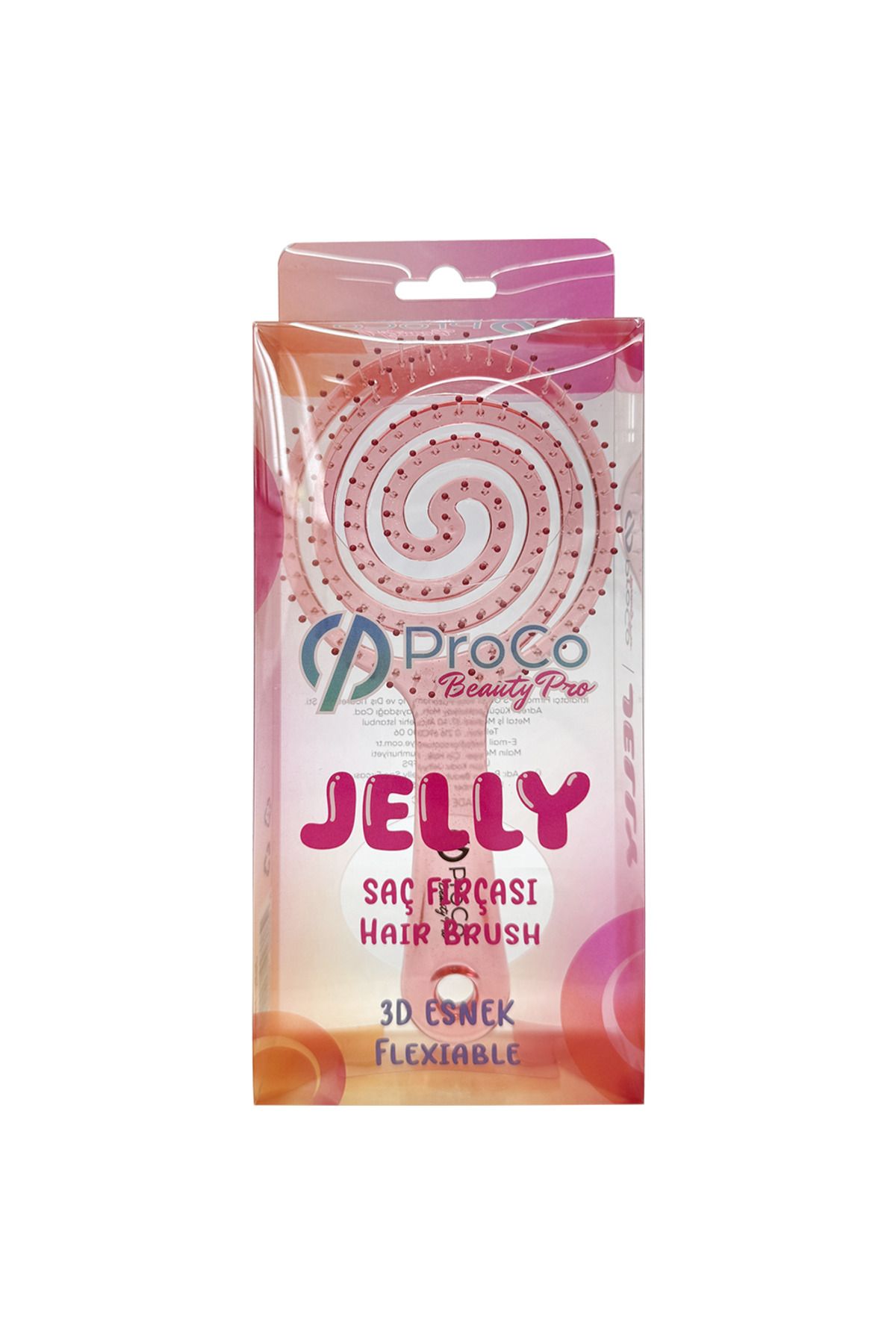 PROCO Beauty Pro JELLY Saç Fırçası - Üç Boyutlu 3D Esnek Açma Tarama Saç Fırçası