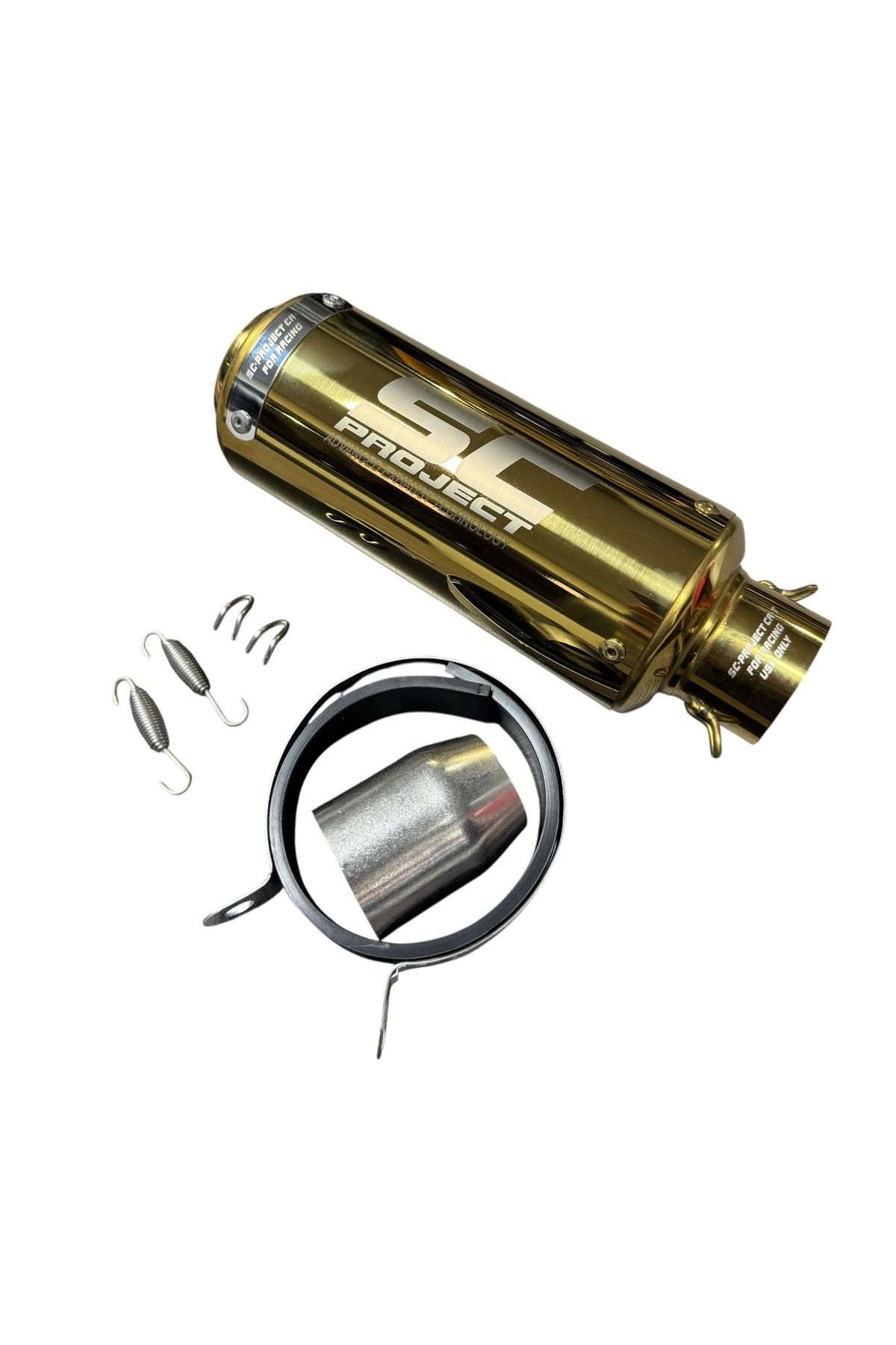 SC Project CR-T Motosiklet Performans Egzoz Gold Renk