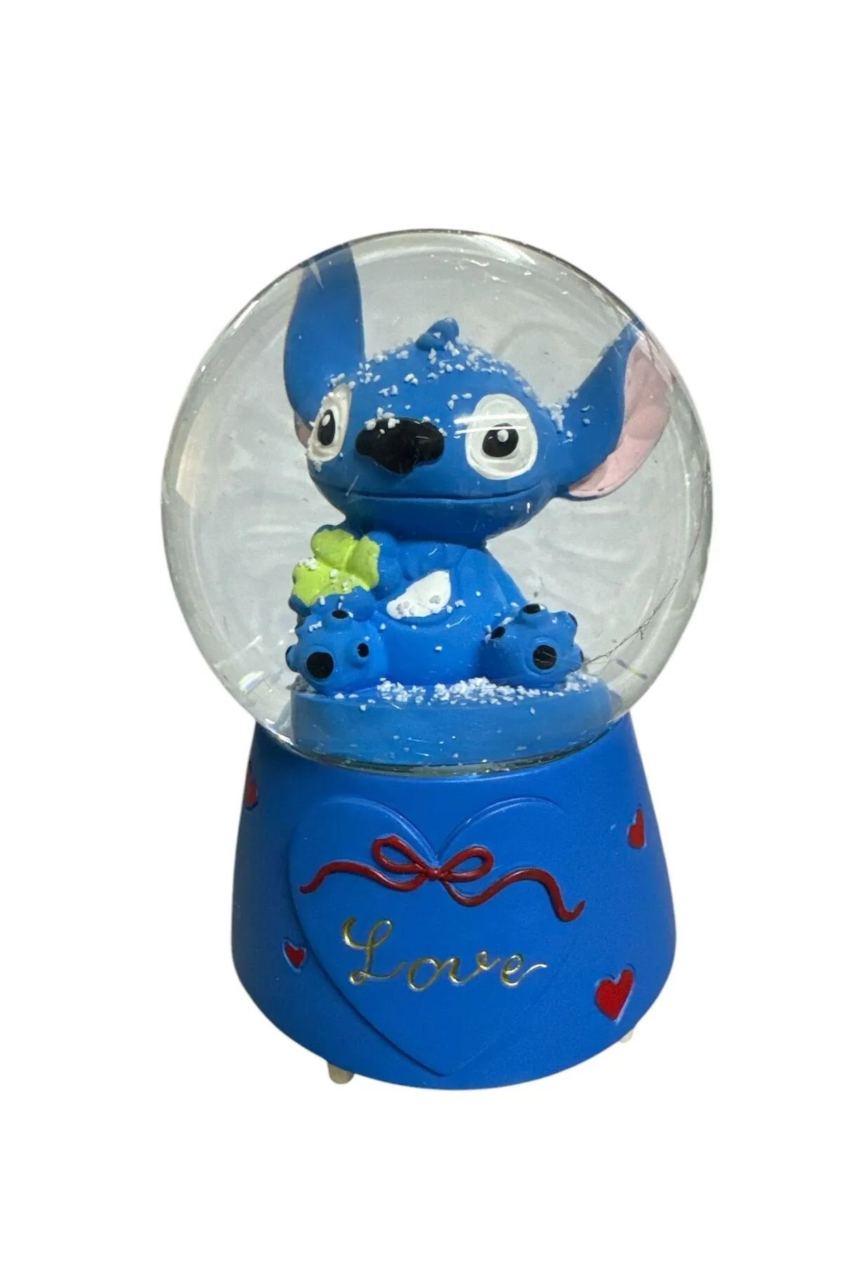 zeynobella Stitch Müzikli Işıklı Gece Lambası Büyük Boy Kar Küresi