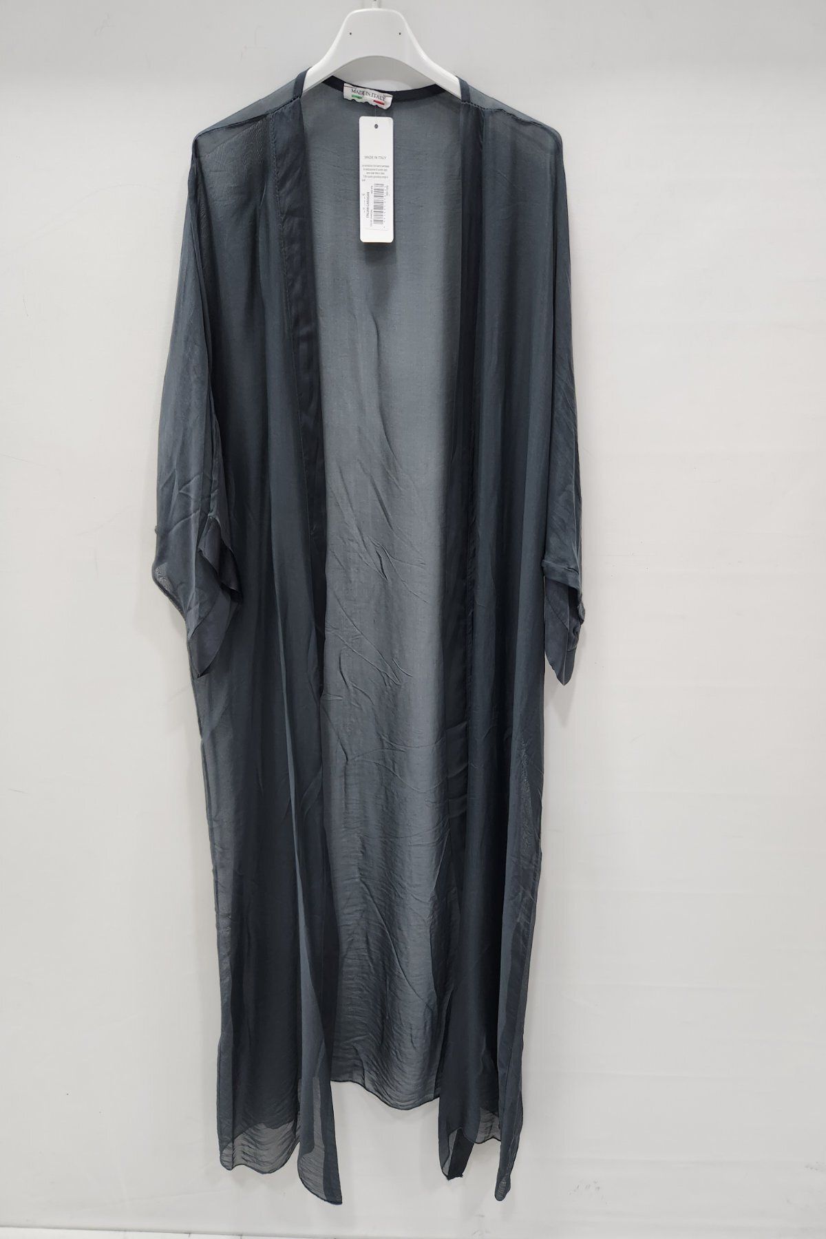 Luisido Kadın Antrasit İtalyan İpek Kaftan