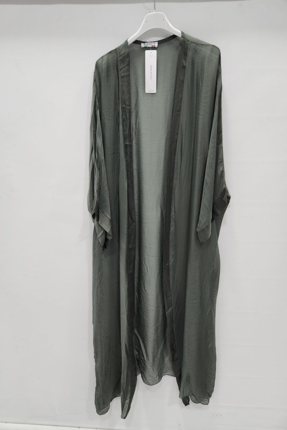Luisido Kadın Haki İtalyan İpek Kaftan