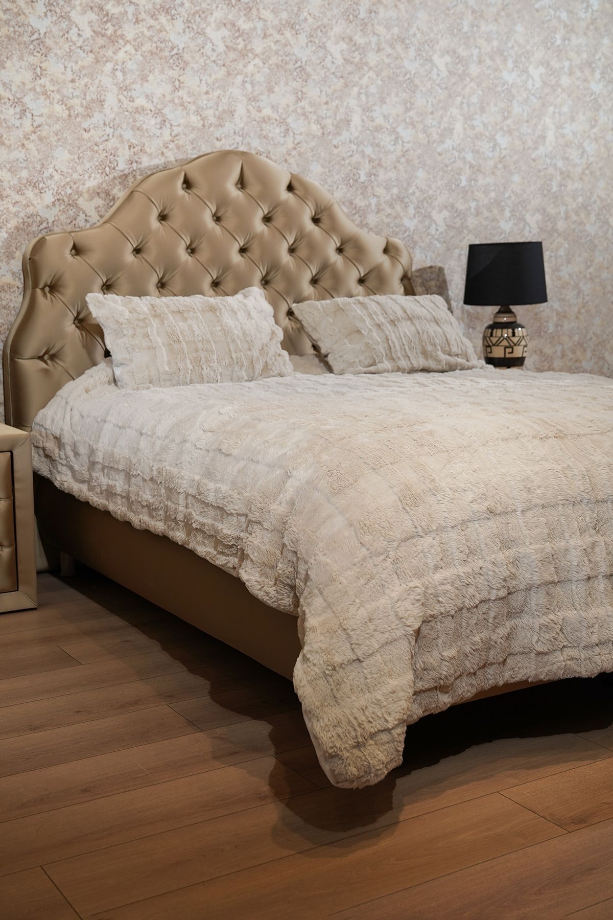 Dainty Home -siena- Krem Renk Fırfırlı Tek Kişilik yatak örtüsü Takımı