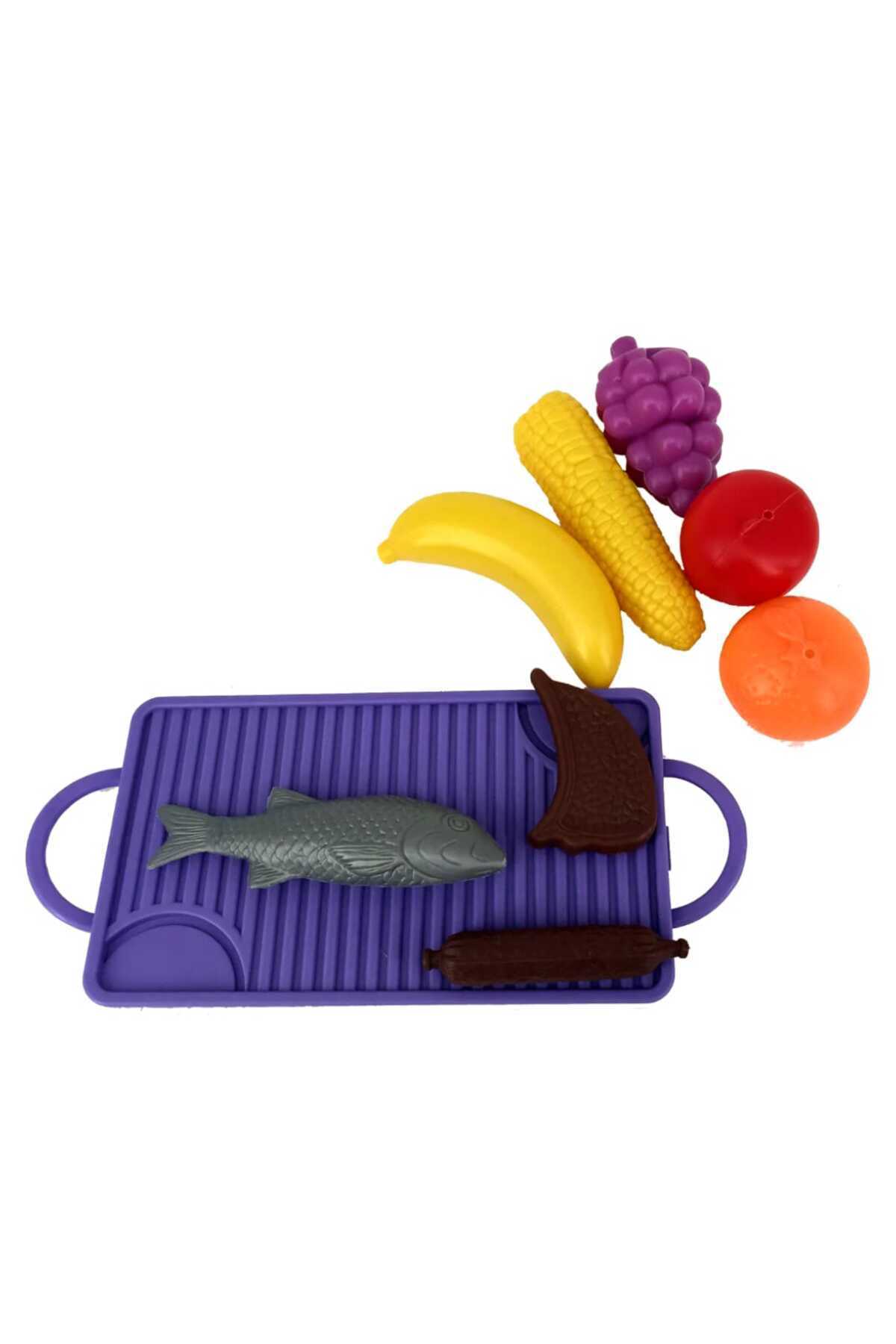 👨‍🍳 مطبخ بنات للاطفال مكون من 30 قطعة و طعام تفاعلي صغيرة للبنات مع موقد طبخ وخضروات و فاكهة