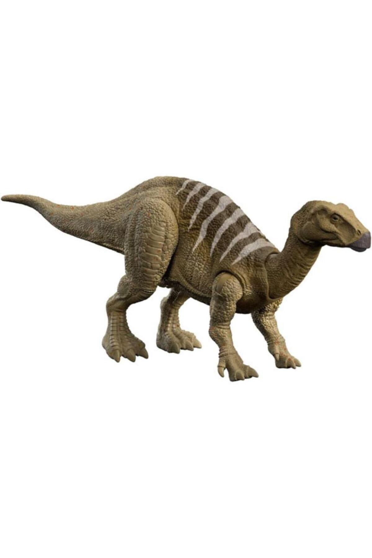 mattel-Jurassic World Dominion Roar Strikers dinosaur figurine, Iguanodon 1