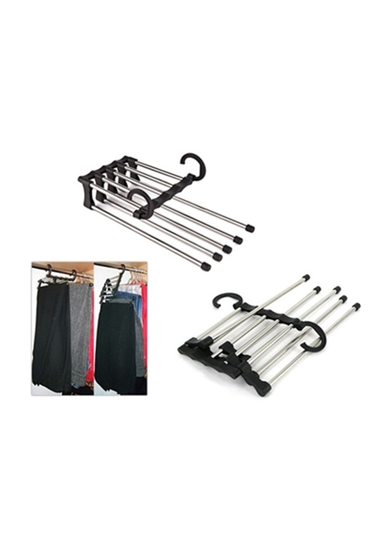 kuzenler store Hareketli Pantolon Askılığı 5 in 1