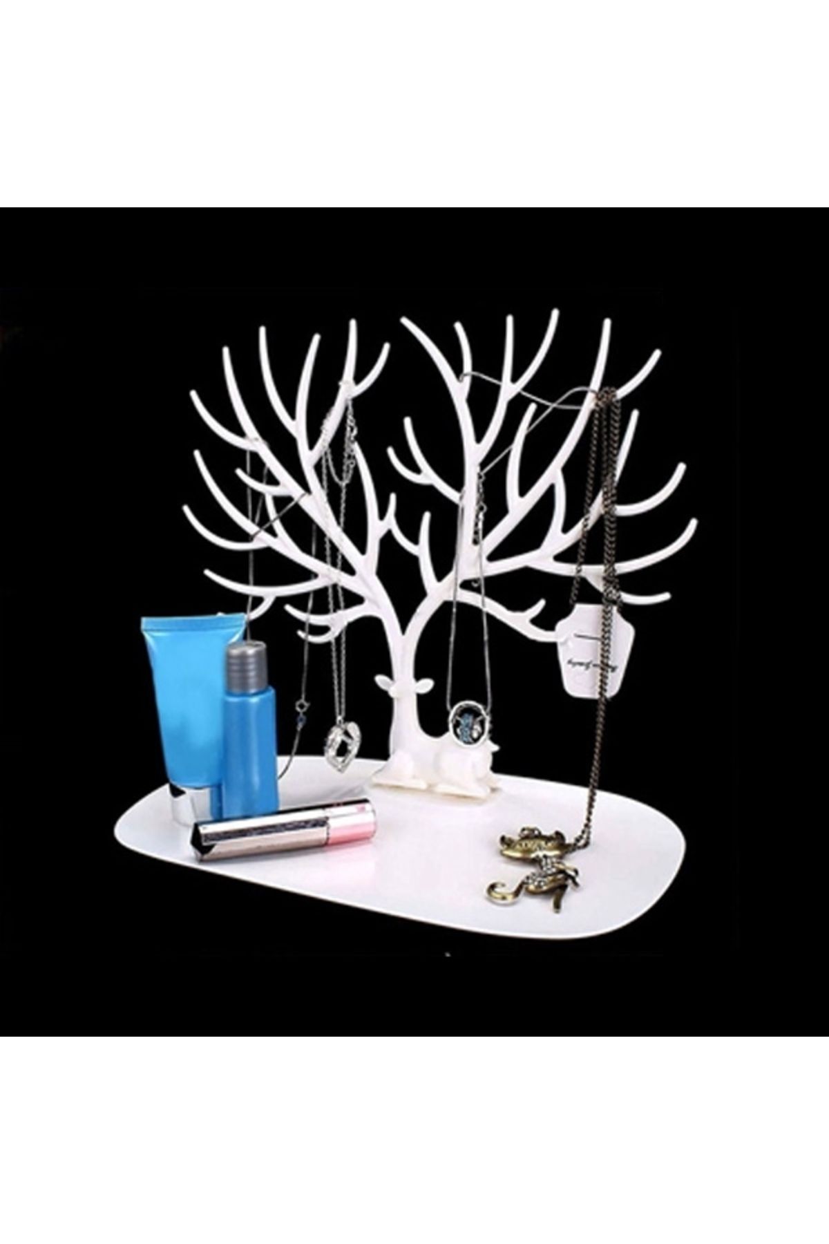 kuzenler store Geyik Tasarımlı Takı Standı Beyaz
