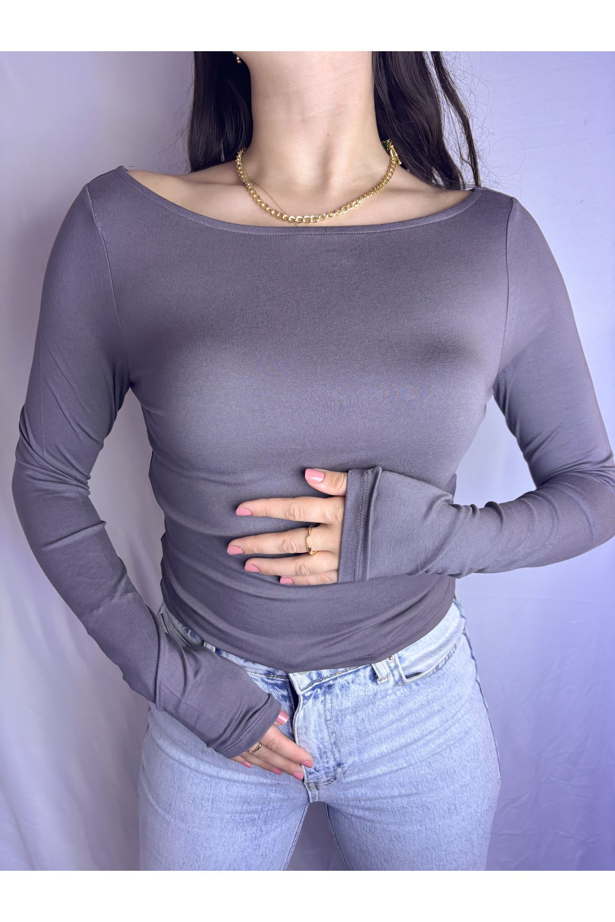 wearita Uzun Kollu Bisiklet Yaka Body