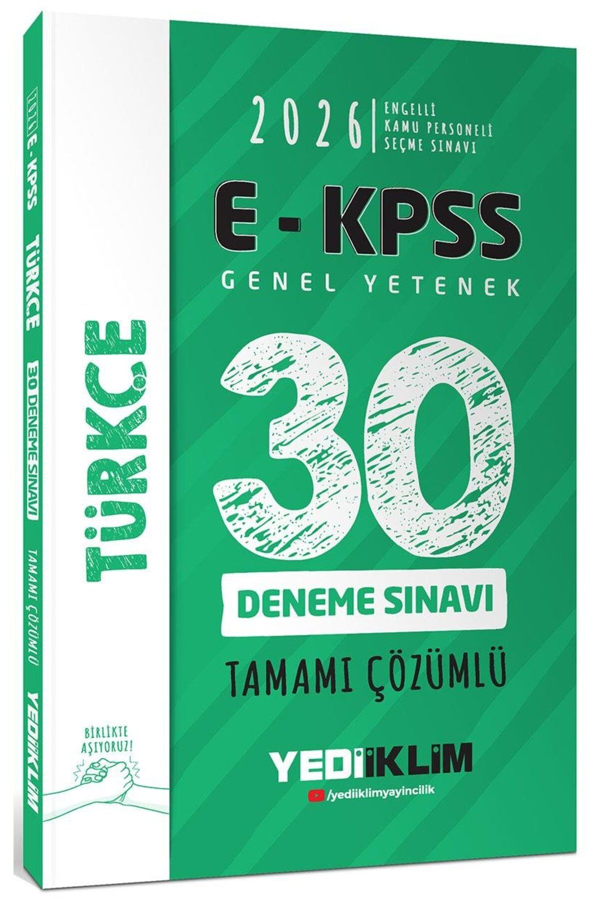 Yediiklim Yayınları 2026 Ekpss Tüm Adaylar Için Genel Yetenek Türkçe Tamamı Çözümlü 30 Deneme Sınavı