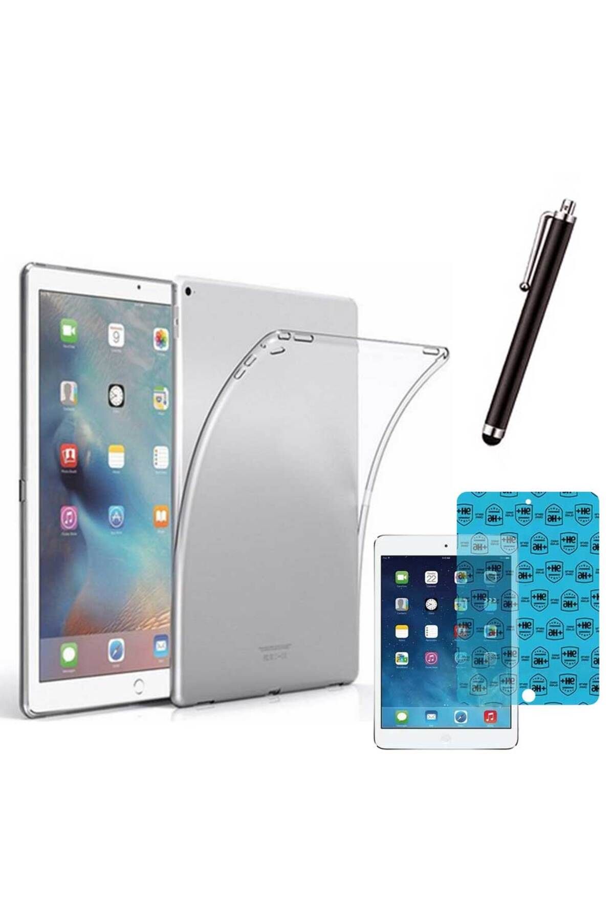 Smart Tech Apple iPad 5 ve 6 Nesil Uyumlu Şeffaf Kılıf Cam Kalem Set
