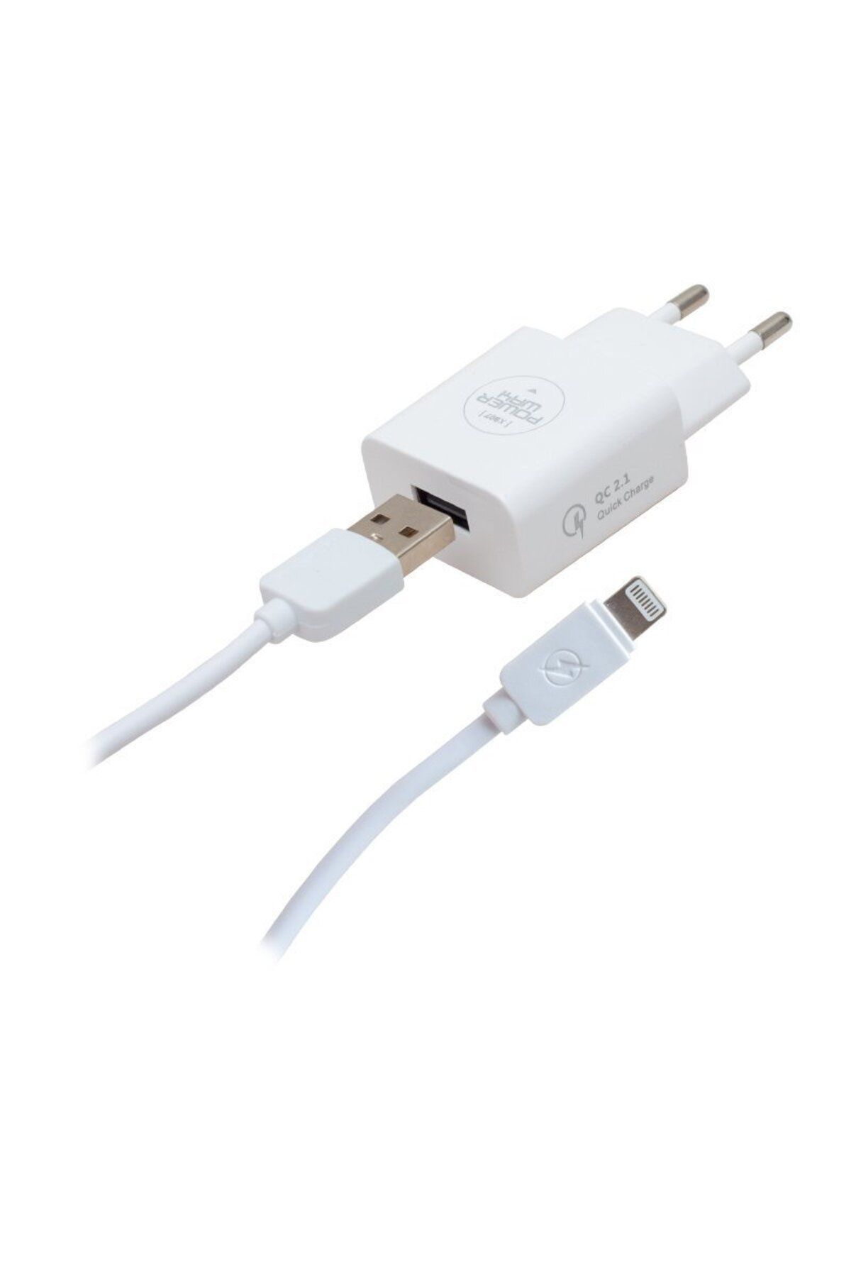 Modafiks 5 VOLT 2100 MA HIZLI ŞARJ BAŞLIK ADAPTÖRÜ + IPHONE KABLO DAHİL (4767)