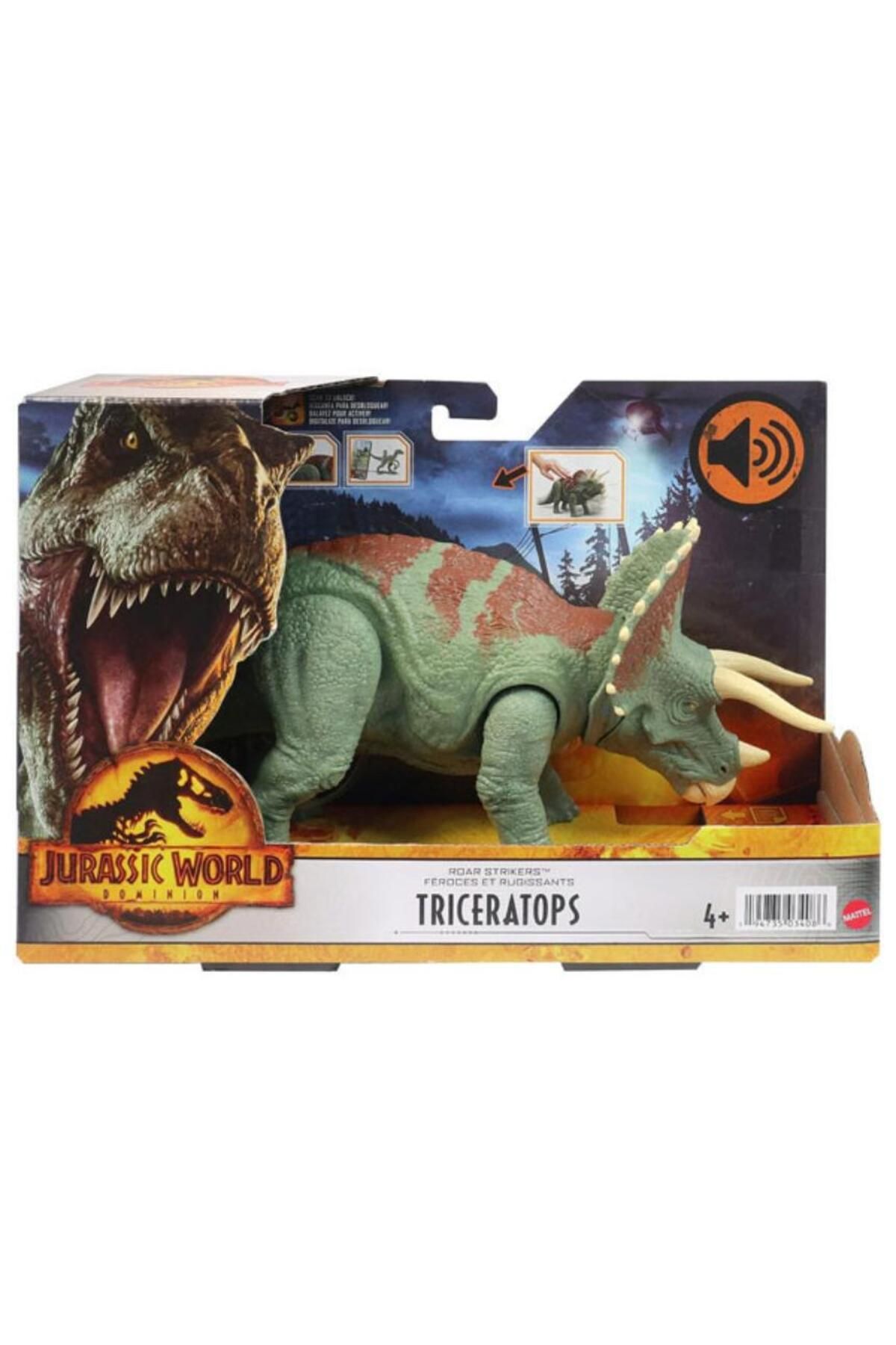 mattel-Jurassic World Dominion Triceratops dinosaur figurine 3