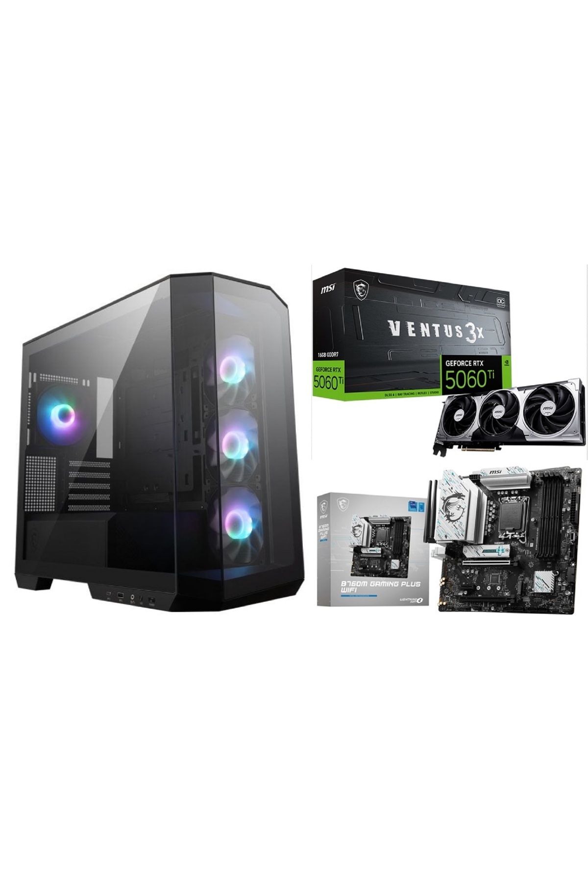 MSI Ultra Gaming-i9-14900k-16gb Rtx 4060 Tı Ventus 3x-b760m Gaming Wi-fi Ddr5-xpg 32gb-1tb