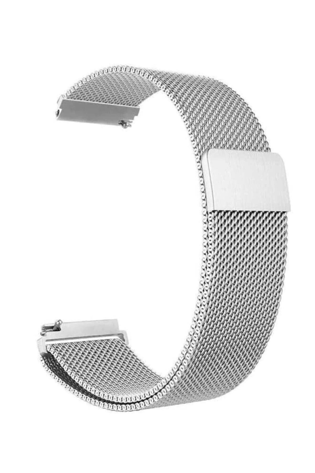 ShopNova Huawei Watch Gt2 Sport Metal 46 Mm Gümüş 22m Pim Genişliği Yüksek Kalite Kordon Kayış