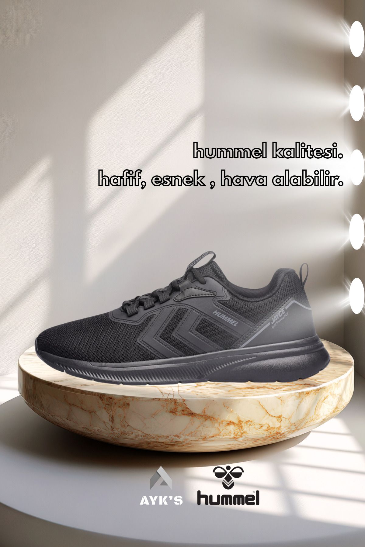 hummel Siyah-Siyah Tekstil Unisex Spor Ayakkabı 724