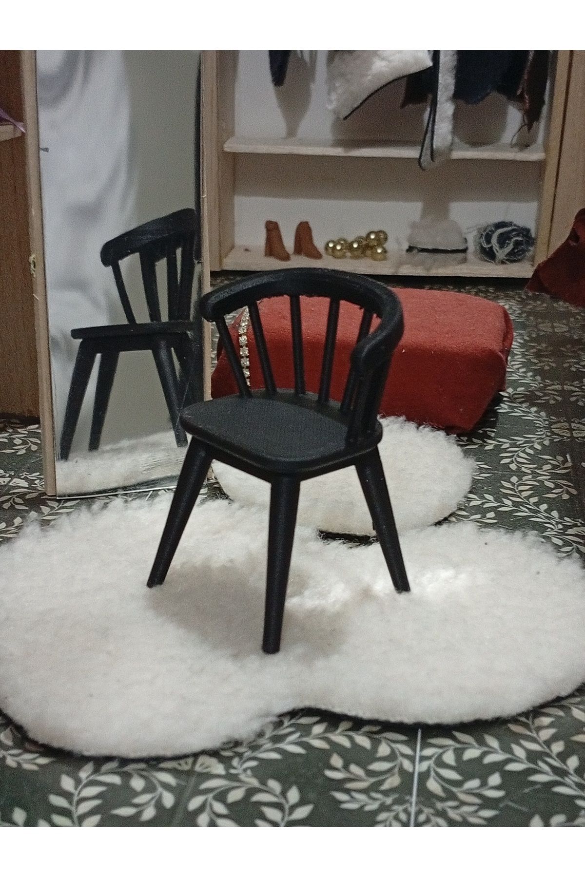 SG ARCHE SİYAH MODERN SANYALYE MİNYATÜR 1/10 ÖLÇEK